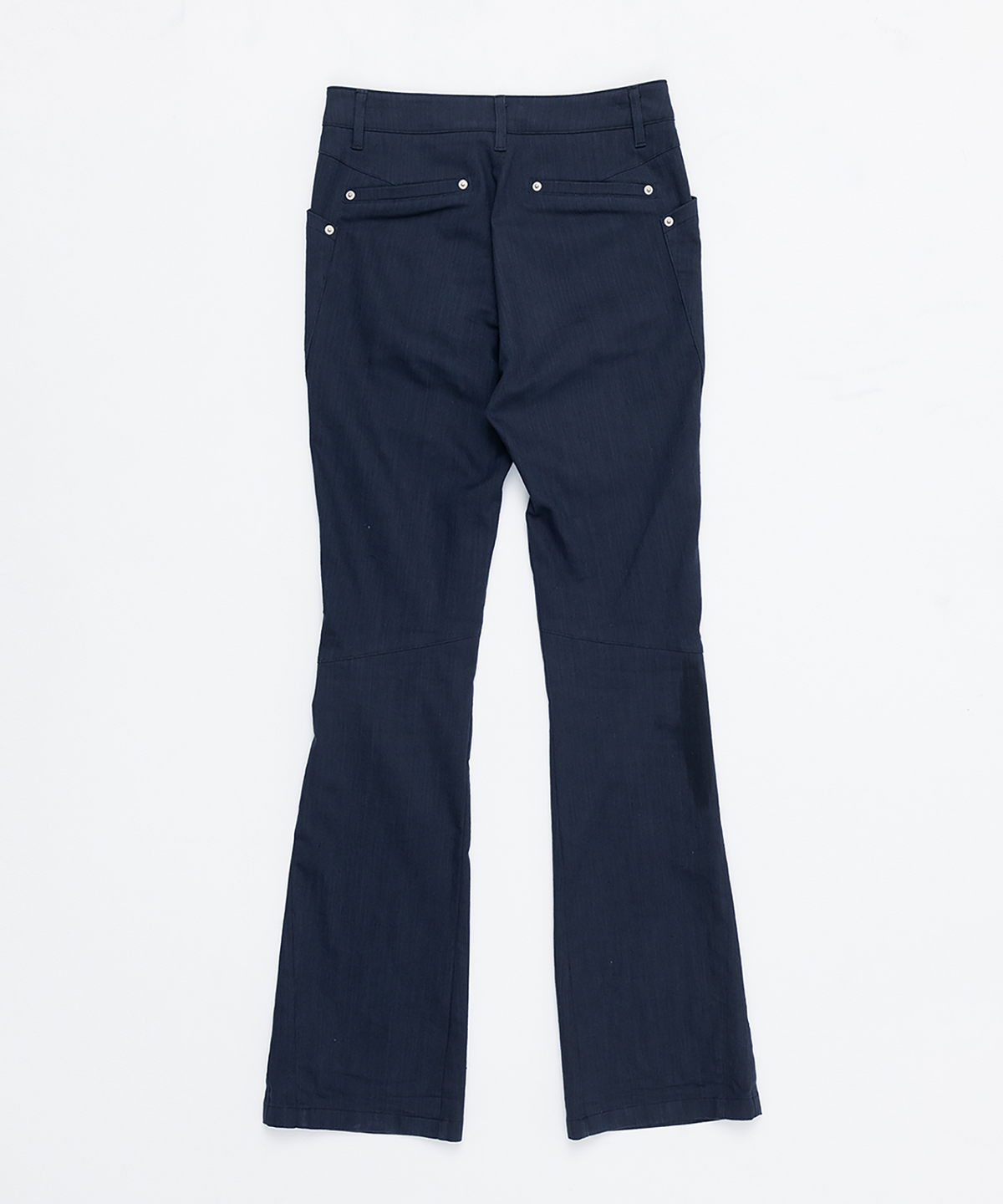 파버(FABEUR) CURVED LINE BOOTCUT PANTS (NAVY)