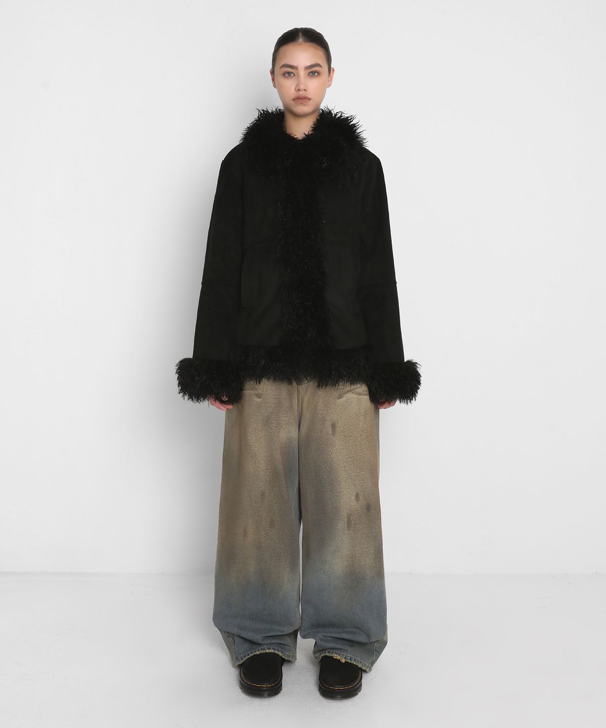 샌드릭(SANDRIC) TRIMMING FUR JACKET_BLACK