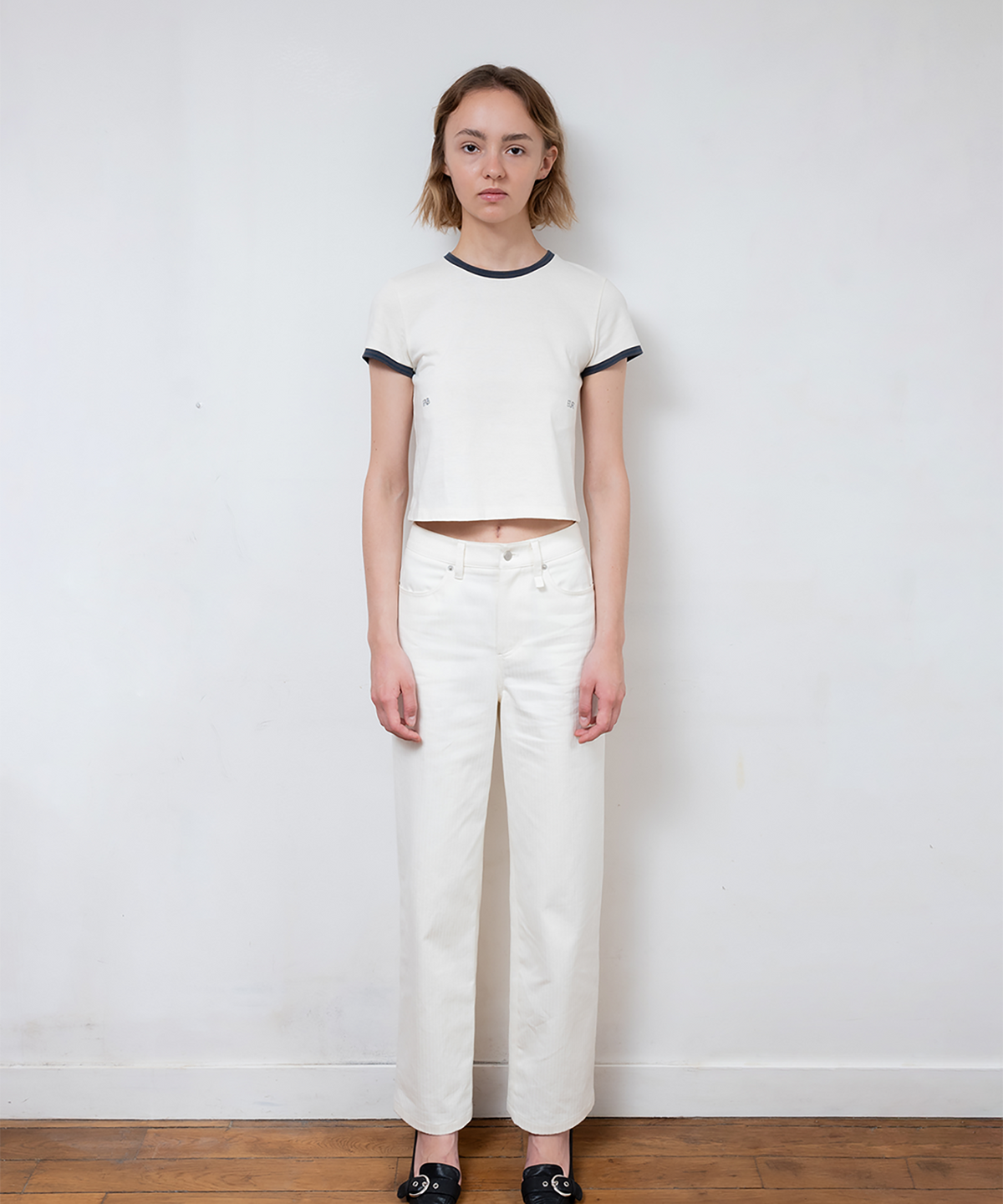 파버(FABEUR) STRIPE STRAIGHT PANTS (CREAM)