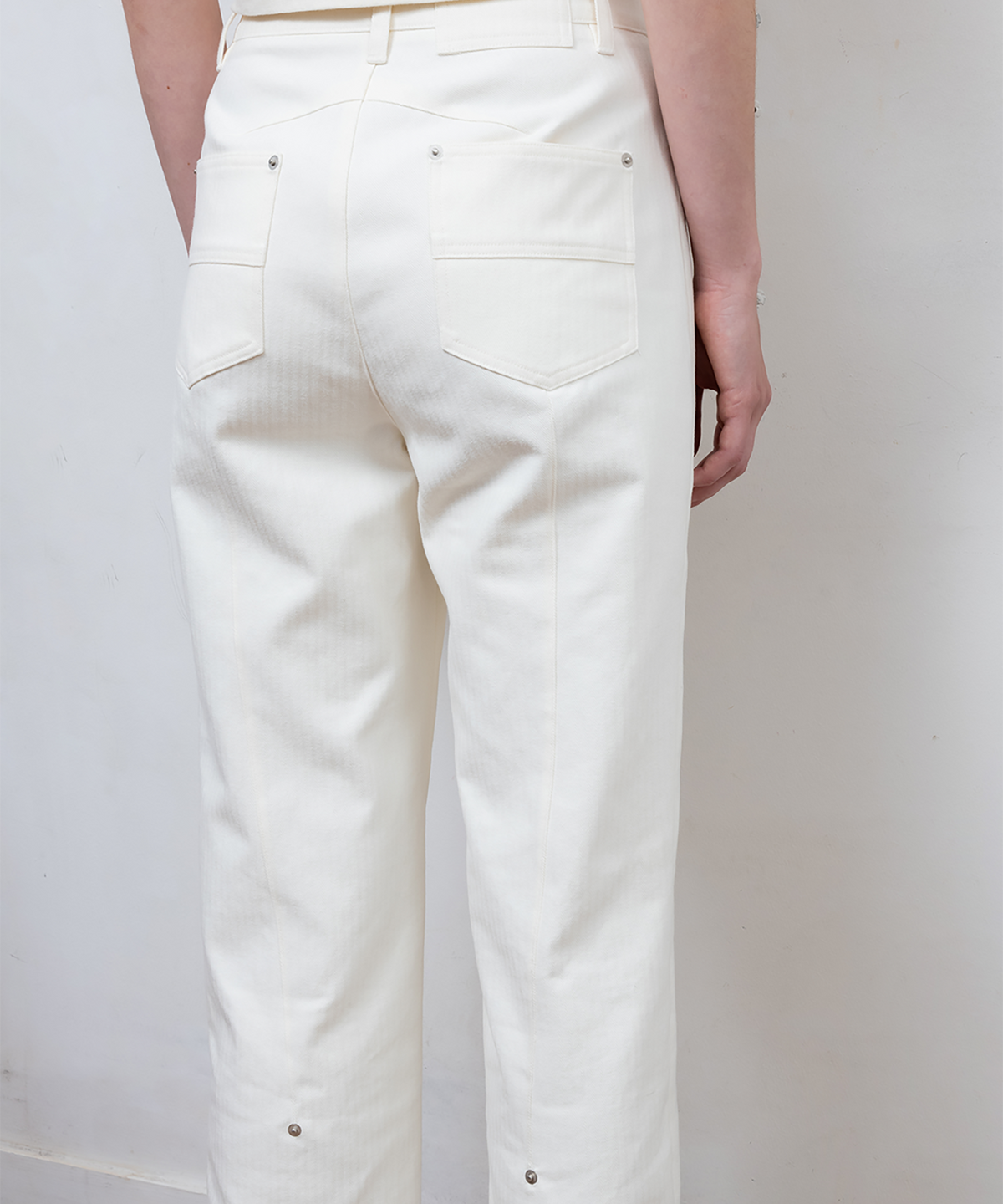파버(FABEUR) STRIPE STRAIGHT PANTS (CREAM)