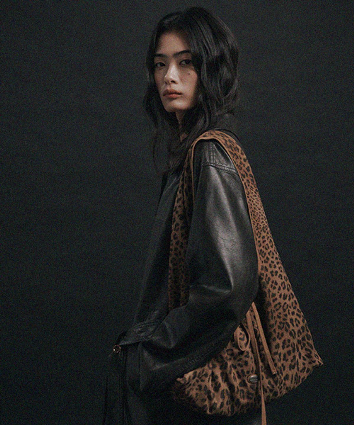 드메이커(DEMAKER) Mellow Leopard bag-brown