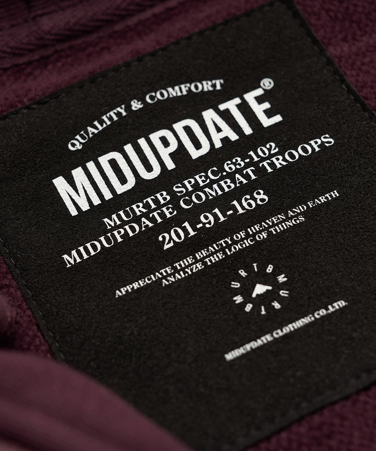 미드업데이트(MIDUPDATE) Classic Half Zip Hoodie_2color