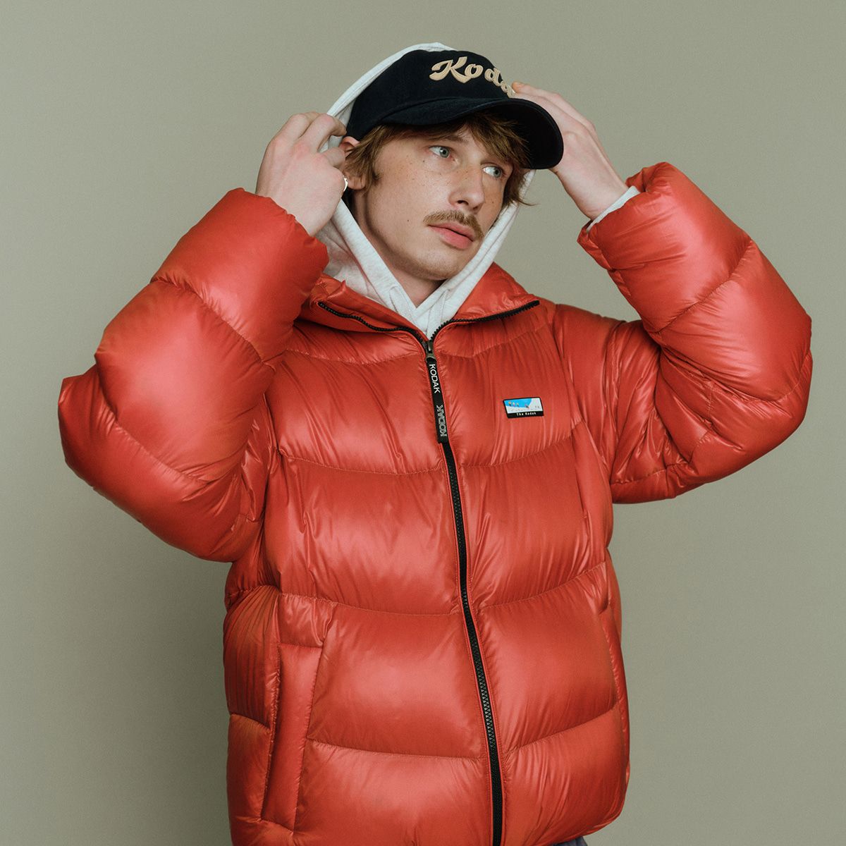 코닥(KODAK) 컬러라마 구스 다운 자켓 ORANGE