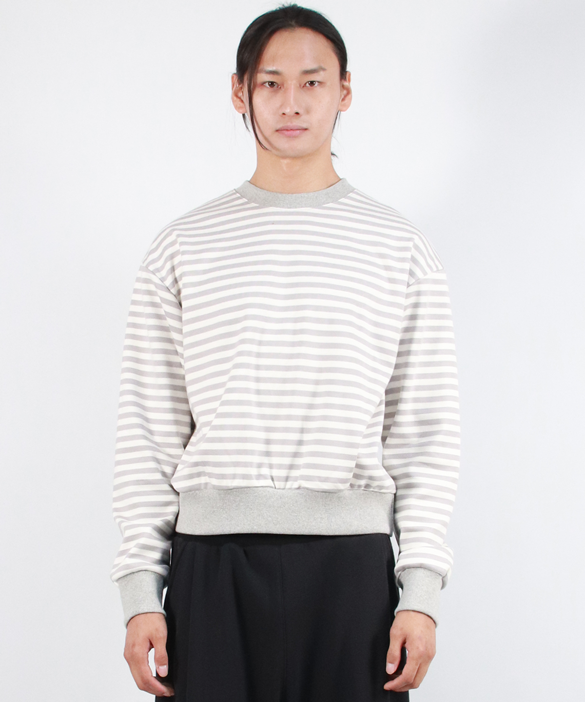 드마크(DEMARC) M STRIPE MEDIUM-FIT SWEATSHIRT -  Gray