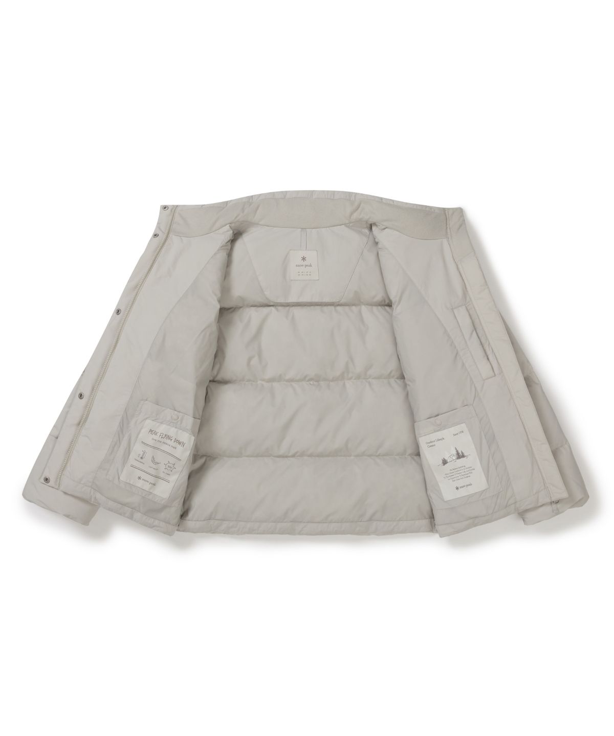 스노우피크 어패럴(SNOWPEAK APPAREL) 랜드에어 여성 스탠드넥 헤비 다운 자켓 (S25WWGDJ43) Sand Beige