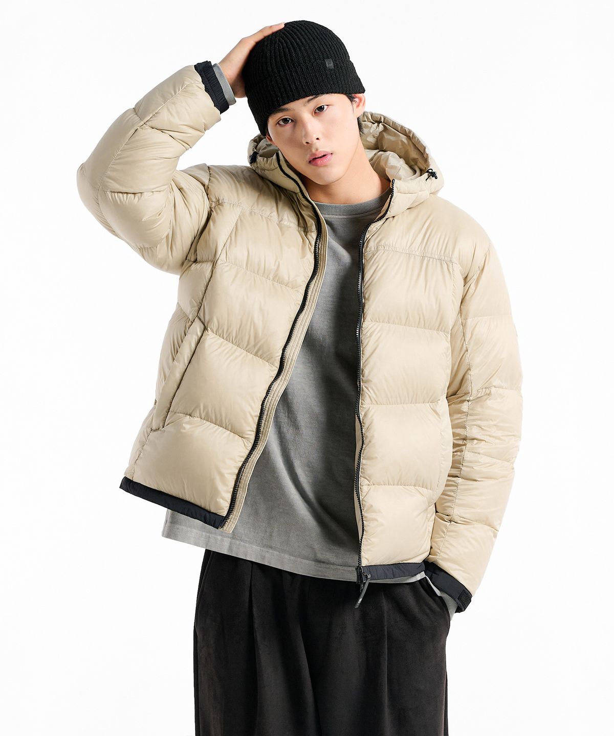 휠라(FILA) 립스탑 후드 다운(FS254DJ01X003260)