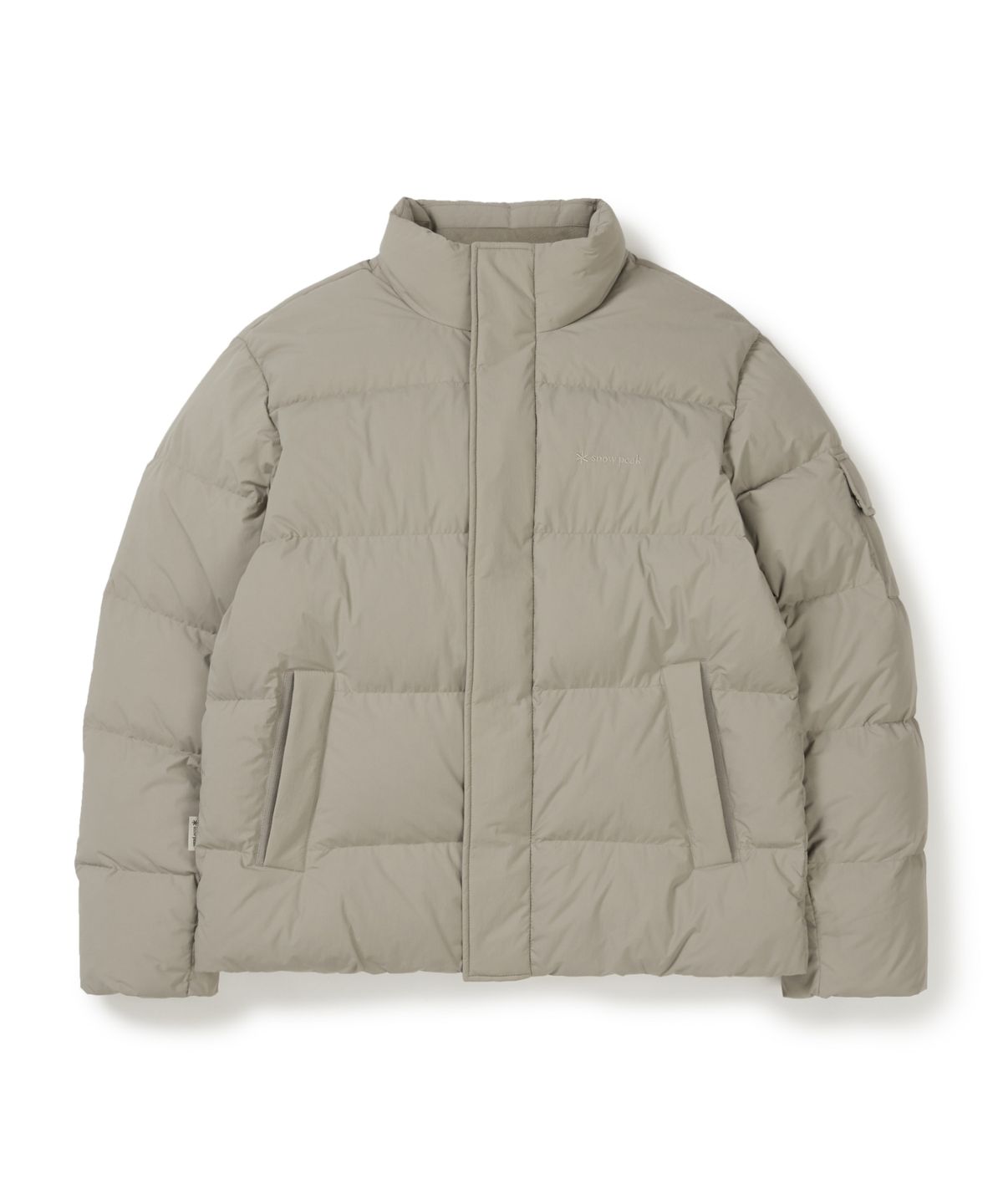 스노우피크 어패럴(SNOWPEAK APPAREL) 랜드에어 스탠드넥 헤비 다운 자켓 (S25WMGDJ42) Beige Gray