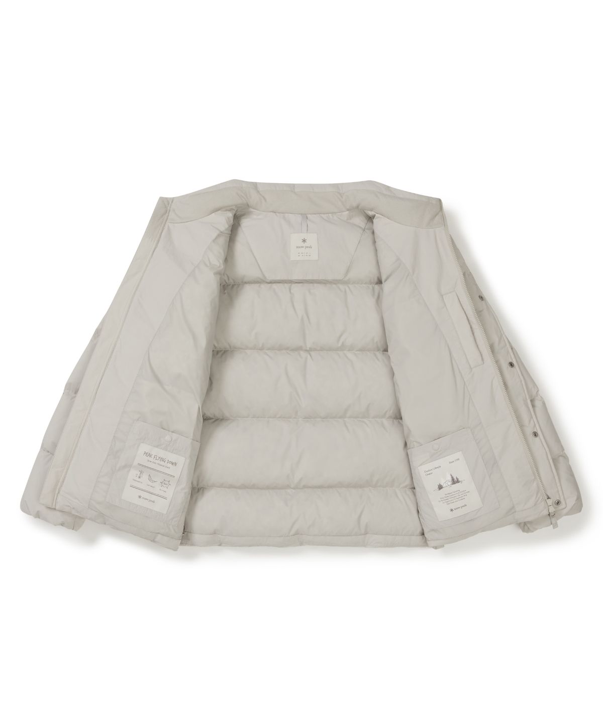 스노우피크 어패럴(SNOWPEAK APPAREL) 랜드에어 스탠드넥 헤비 다운 자켓 (S25WMGDJ42) Sand Beige