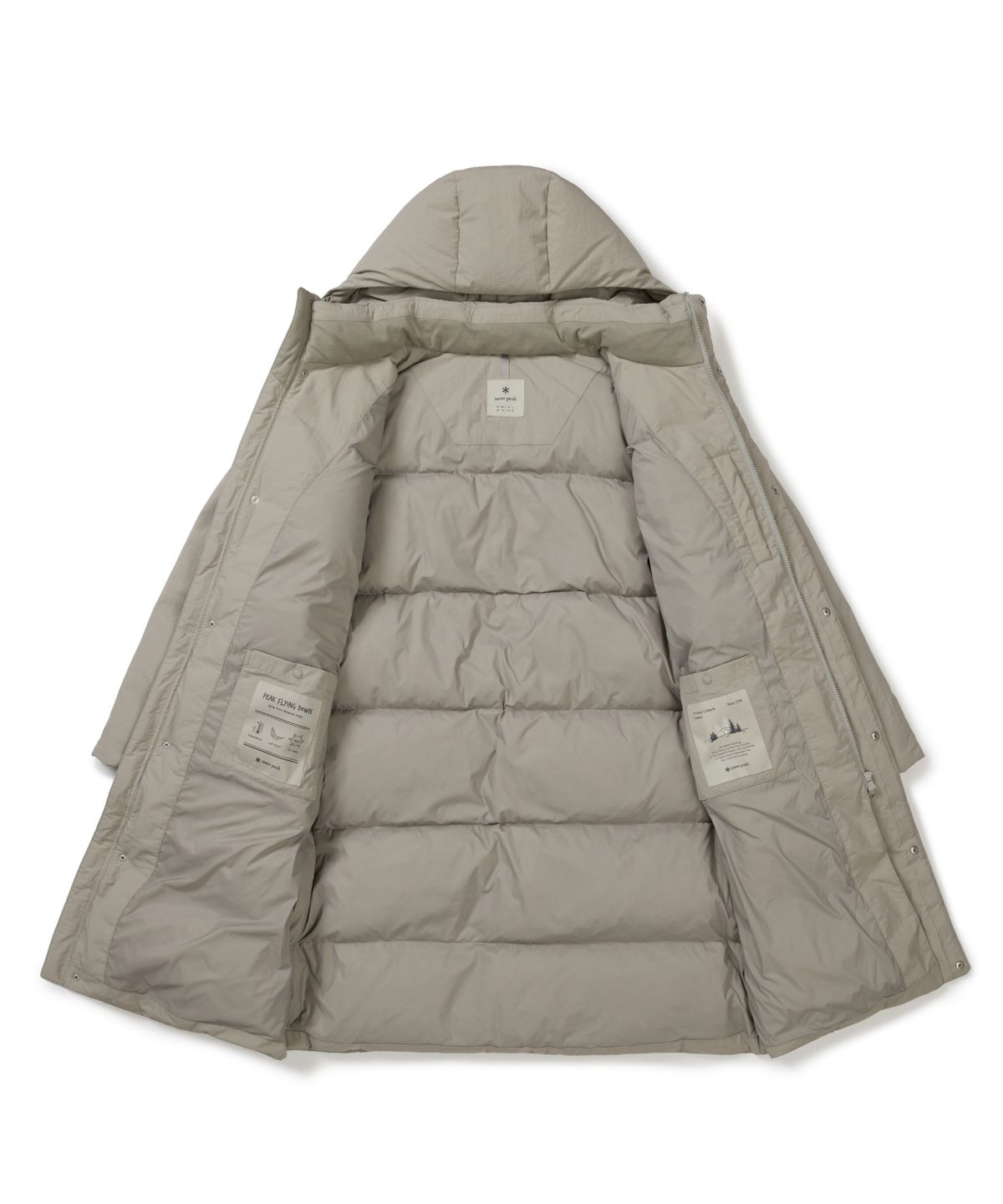 스노우피크 어패럴(SNOWPEAK APPAREL) 시티캠퍼 롱 다운 자켓 (S25WMGDJ66) Fog Gray