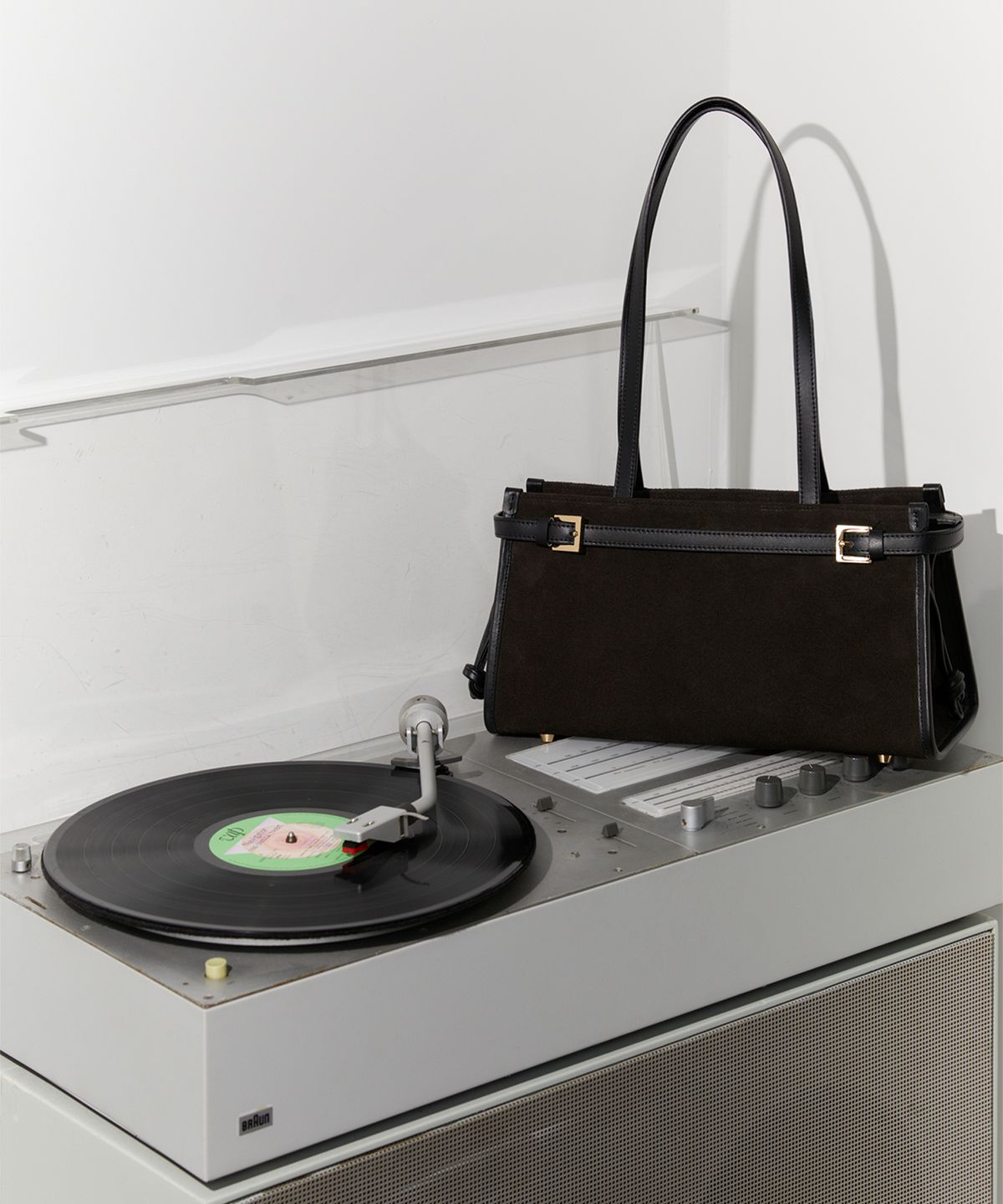 끌라베(CLAVE) 써니 스웨이드 다크 브라운 토트백 (SUNNY Suede dark brown Tote Bag)