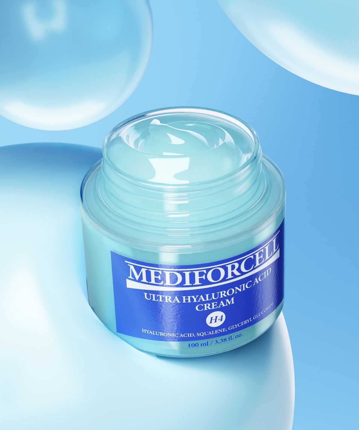 메디포셀(MEDIFORCELL) [2종세트] 울트라 히알루론산 크림 100ml + 앰플 100ml