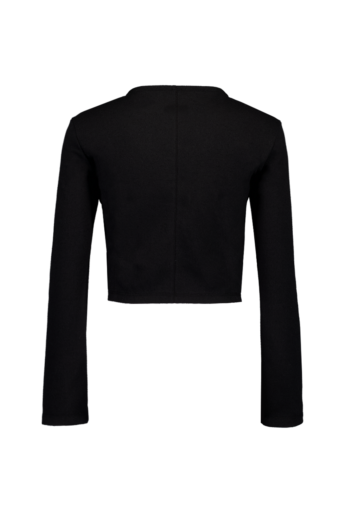 백시(BEKSI) DRAPING JERSEY JACKET, BLACK