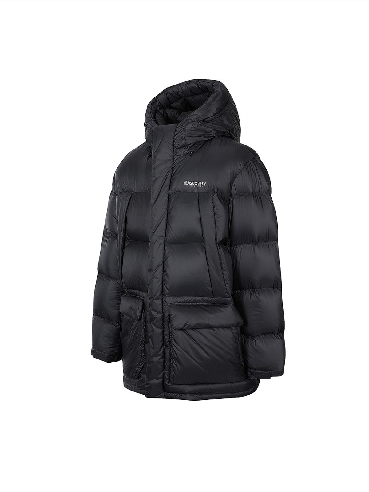 디스커버리 익스페디션(DISCOVERY EXPEDITION) 남성 올버트 퍼텍스 퀀텀 구스다운 미드패딩 (BLACK)