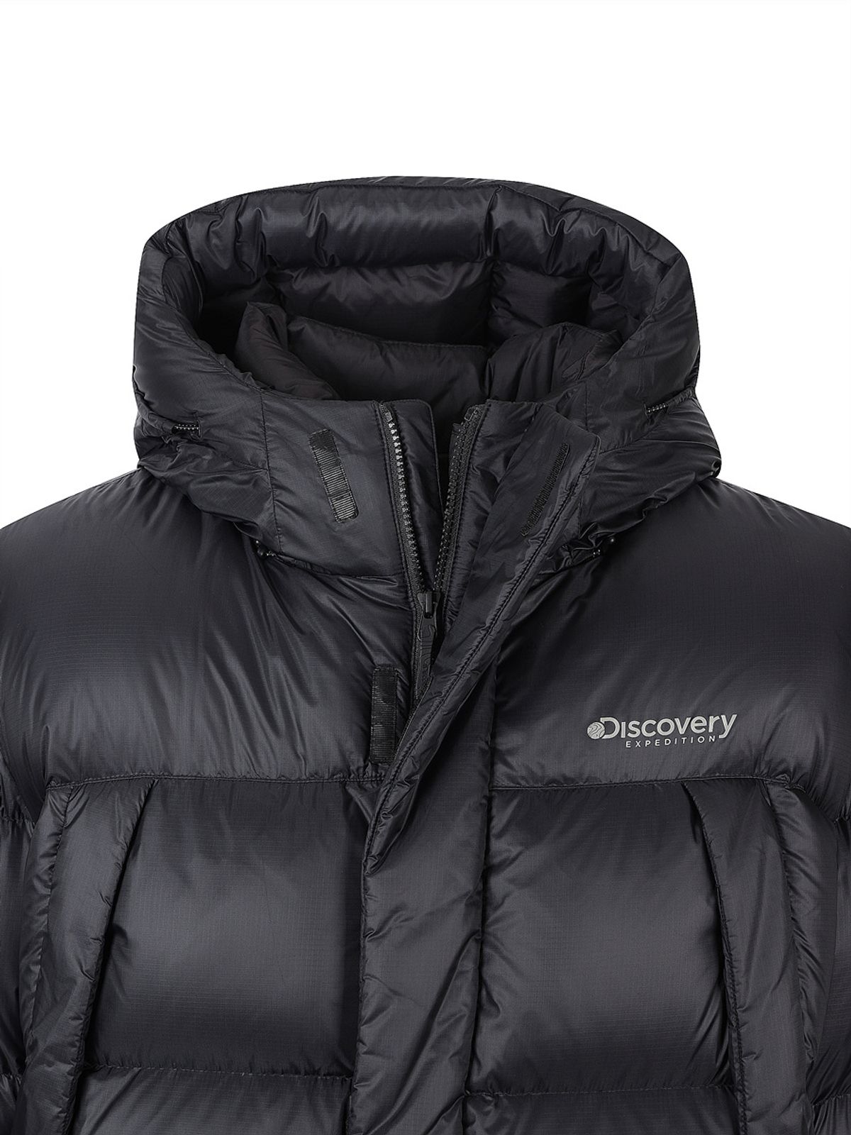 디스커버리 익스페디션(DISCOVERY EXPEDITION) 남성 올버트 퍼텍스 퀀텀 구스다운 미드패딩 (BLACK)