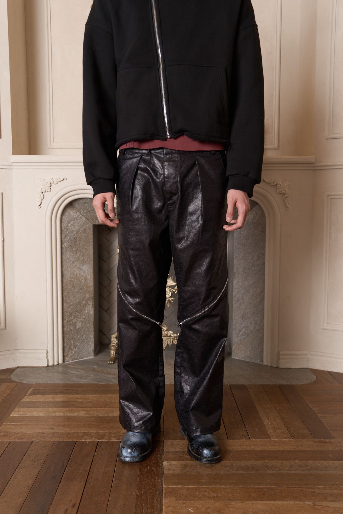 뭉제르(MOONGER) FUK BOYS Straight Fit Pants