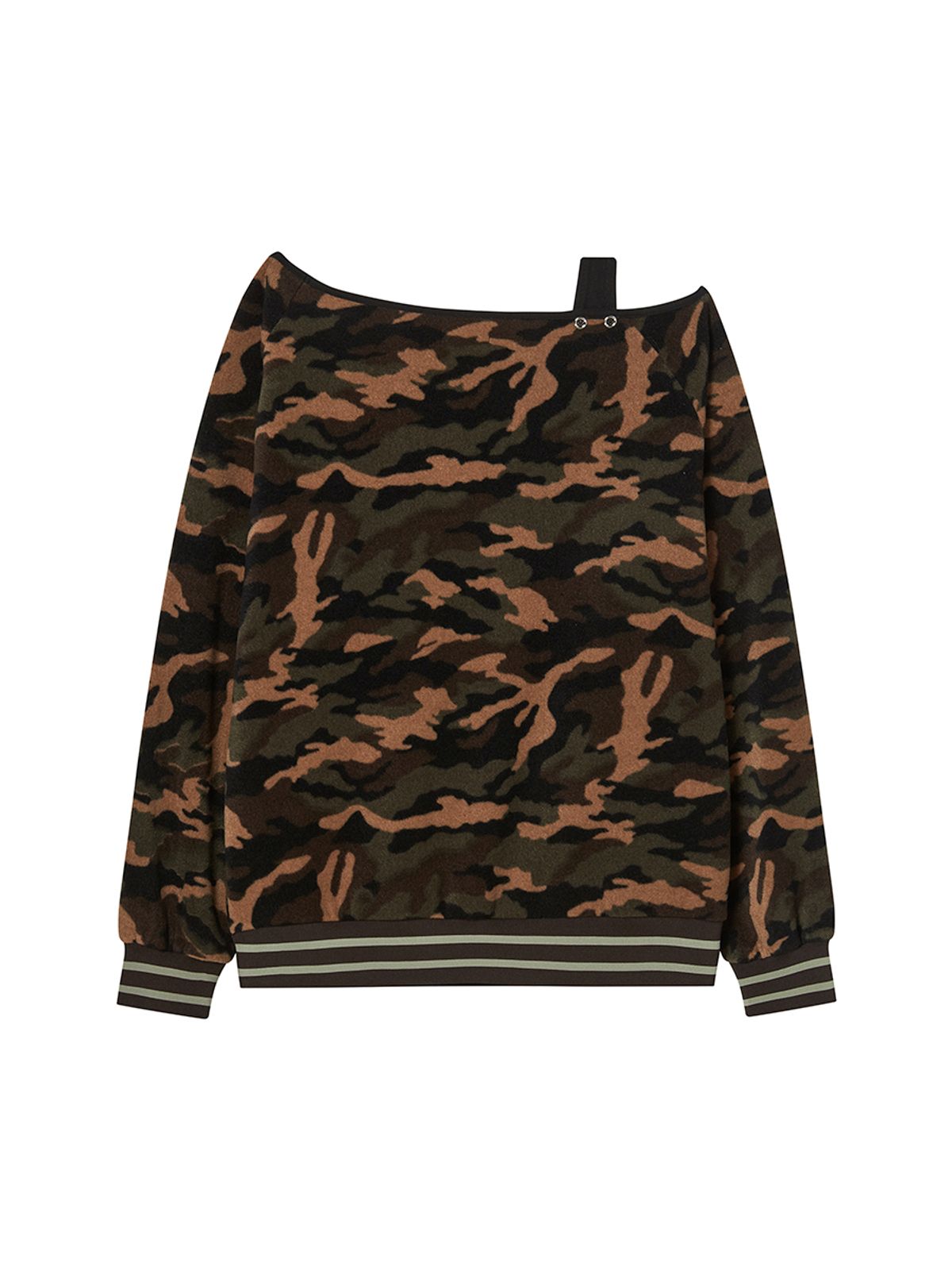 엔와이엑스엑스(NYXX) NYX FLUFFY OFF SHOULDER KHAKI