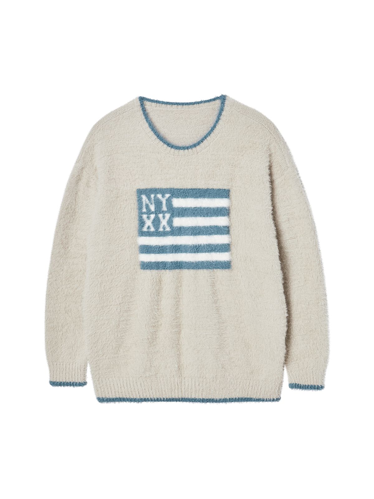 엔와이엑스엑스(NYXX) NYX FLAG KNIT BEIGE
