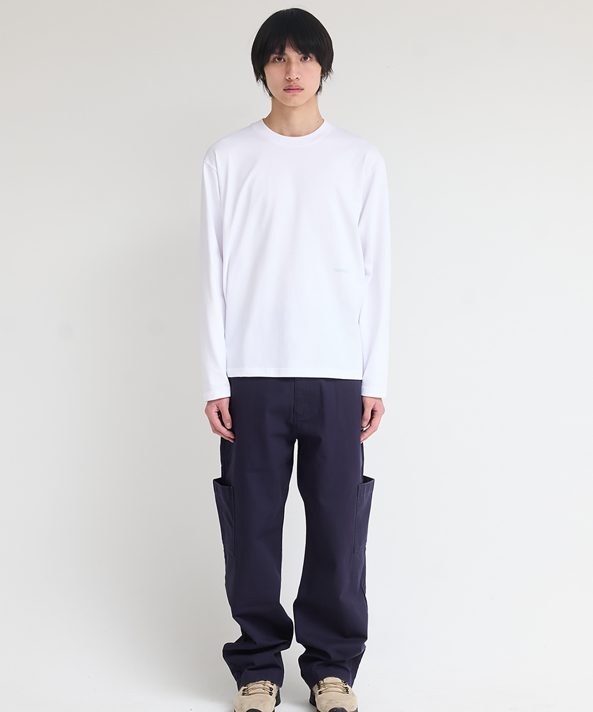 파버(FABEUR) FABEUR LOGO PRINT T-SHIRT (WHITE)