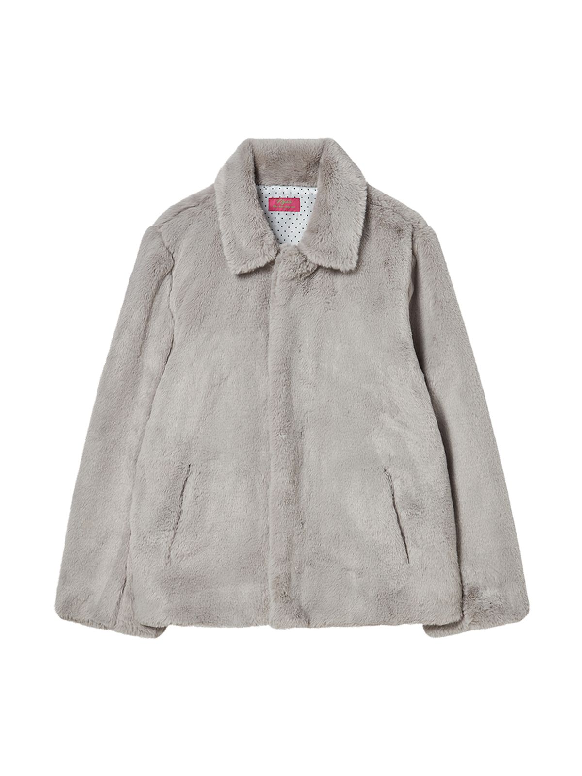 엔와이엑스엑스(NYXX) COLLAR FUR JACKET GREY