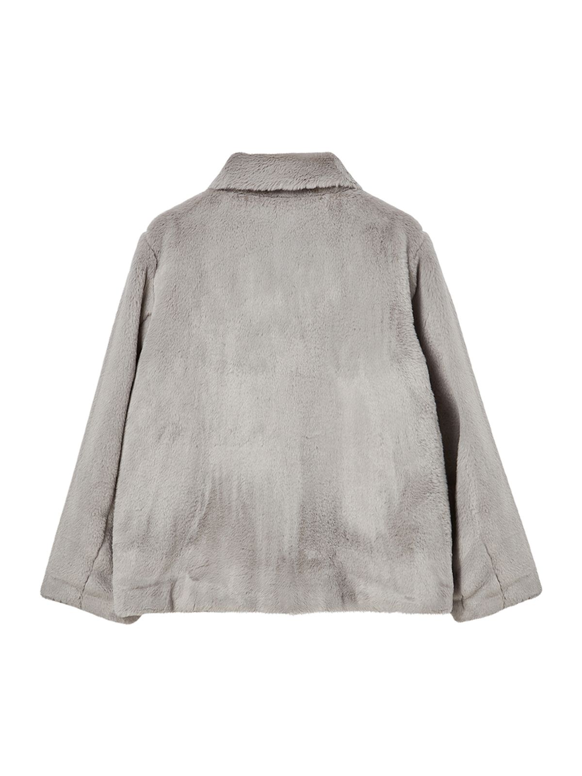 엔와이엑스엑스(NYXX) COLLAR FUR JACKET GREY