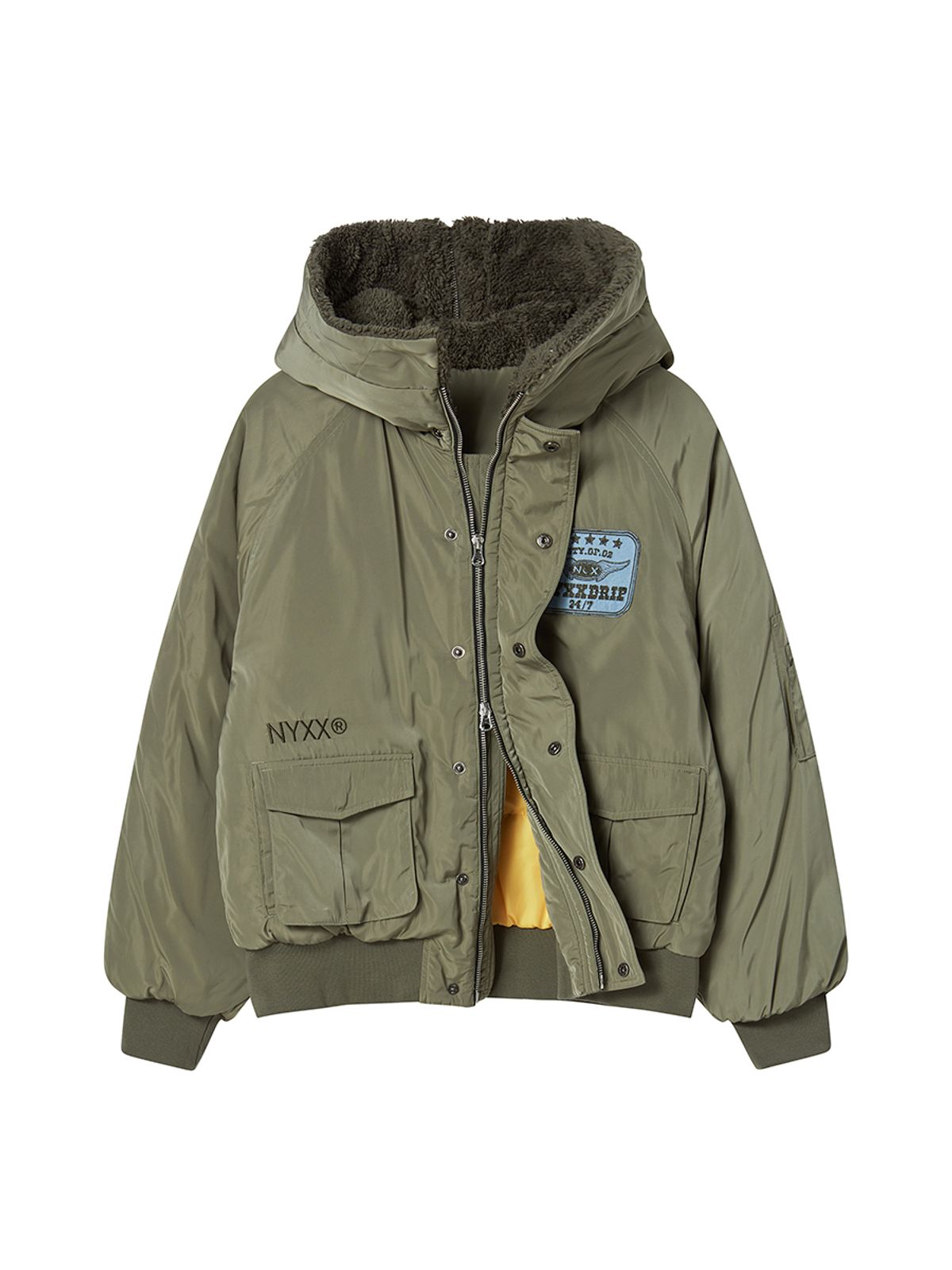 엔와이엑스엑스(NYXX) SLIDE BOMBER JACKET KHAKI