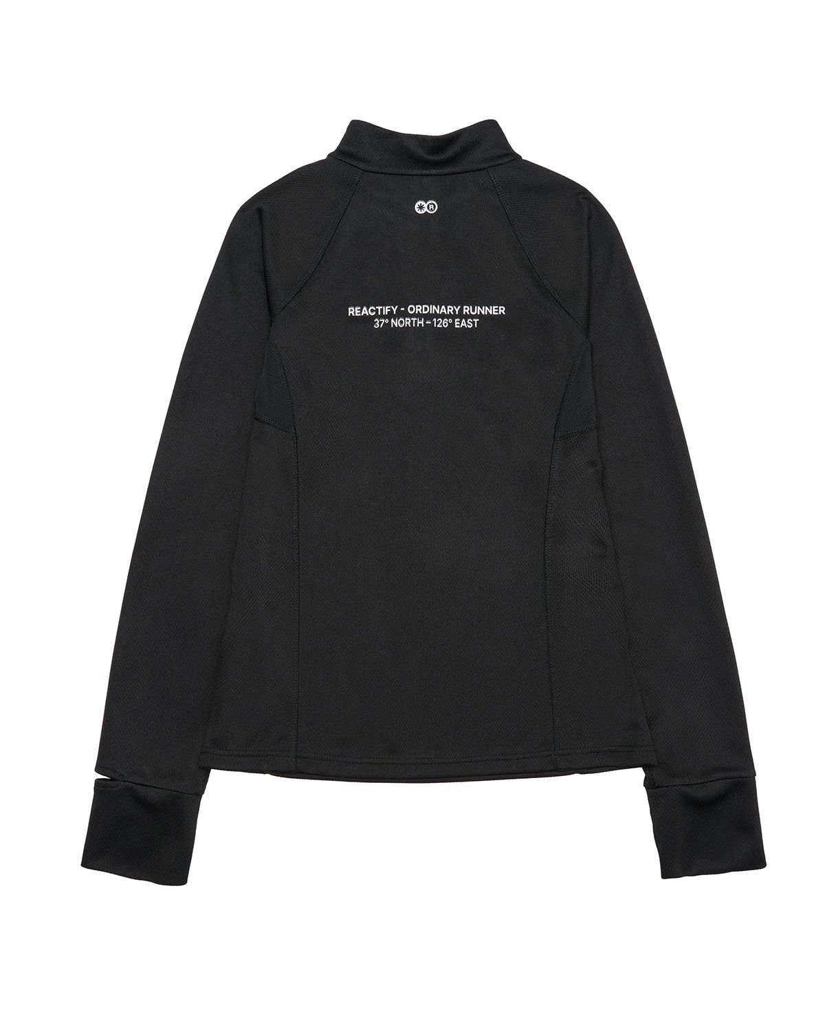 리액티파이(REACTIFY) Women’s Half Zip-Up Long Sleeve Black