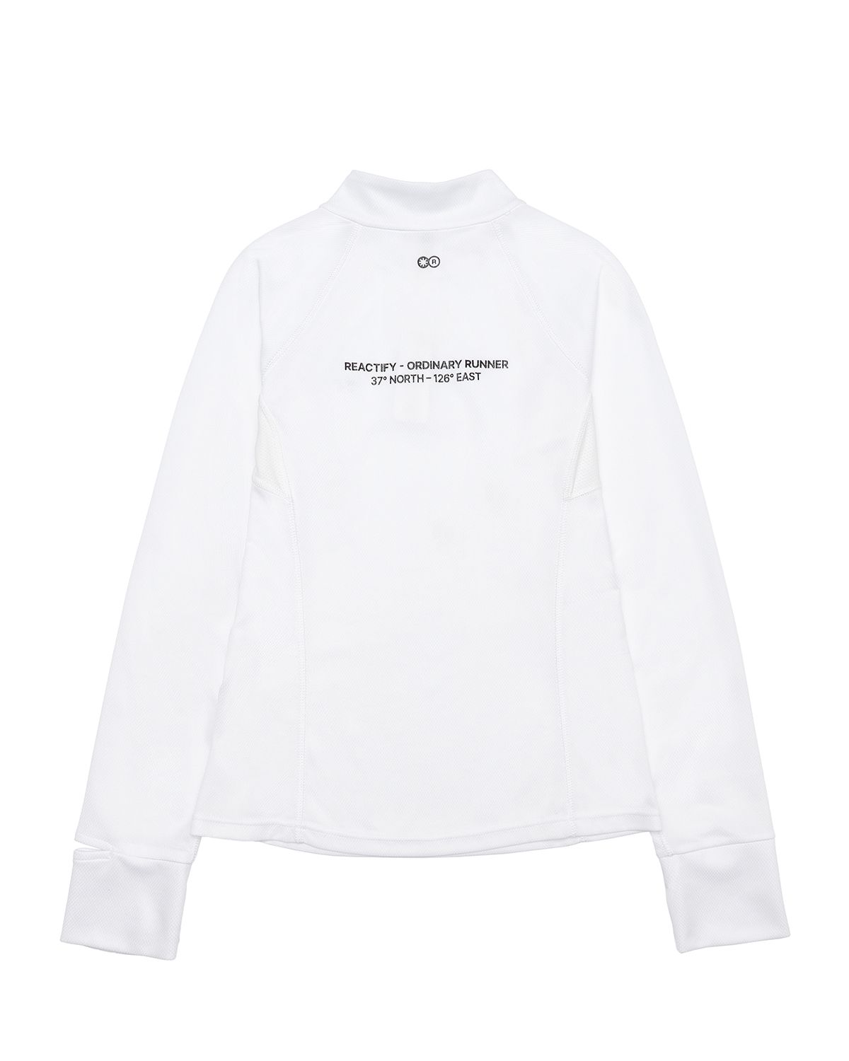 리액티파이(REACTIFY) Women’s Half Zip-Up Long Sleeve White