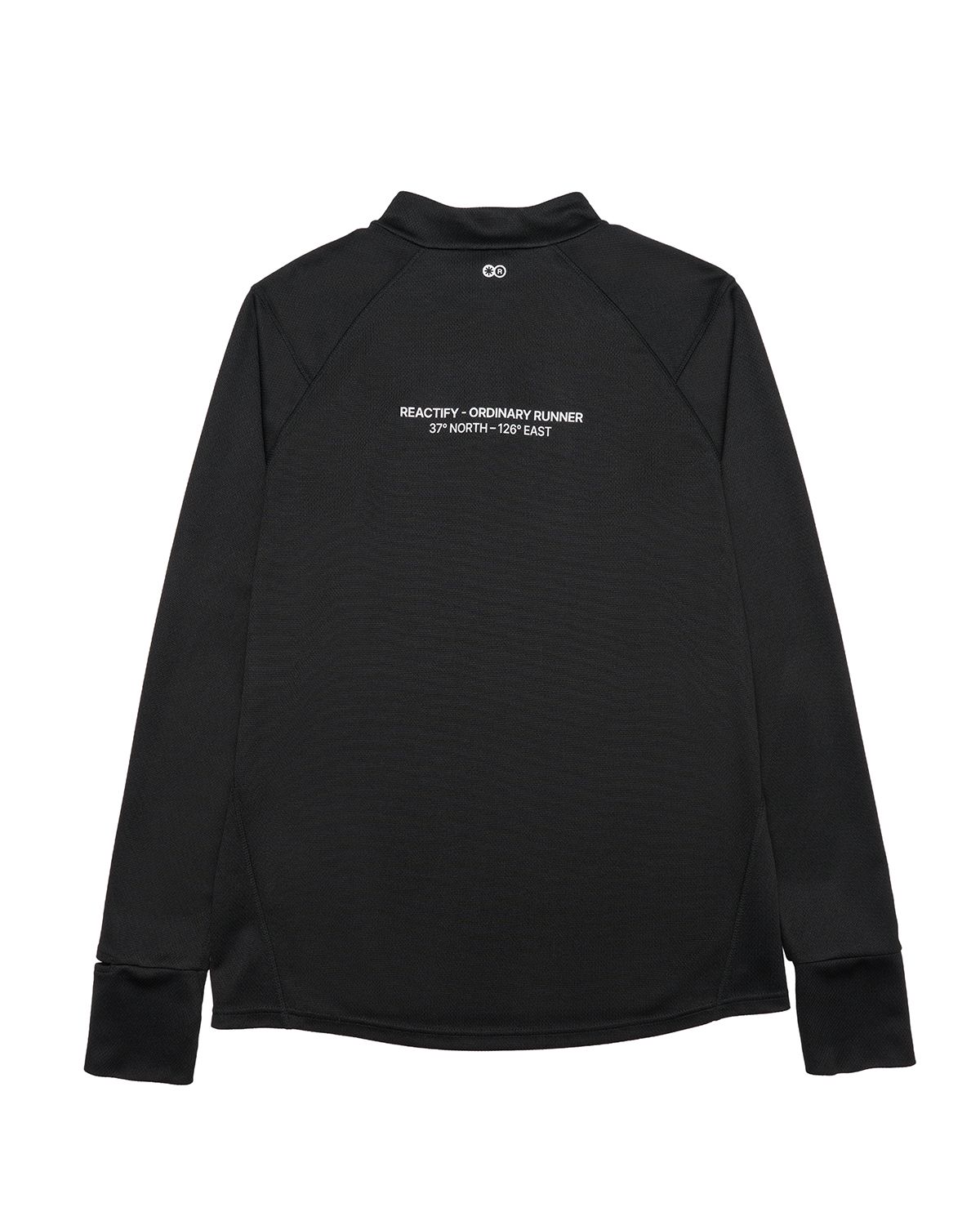 리액티파이(REACTIFY) Men’s Half Zip-Up Long Sleeve Black