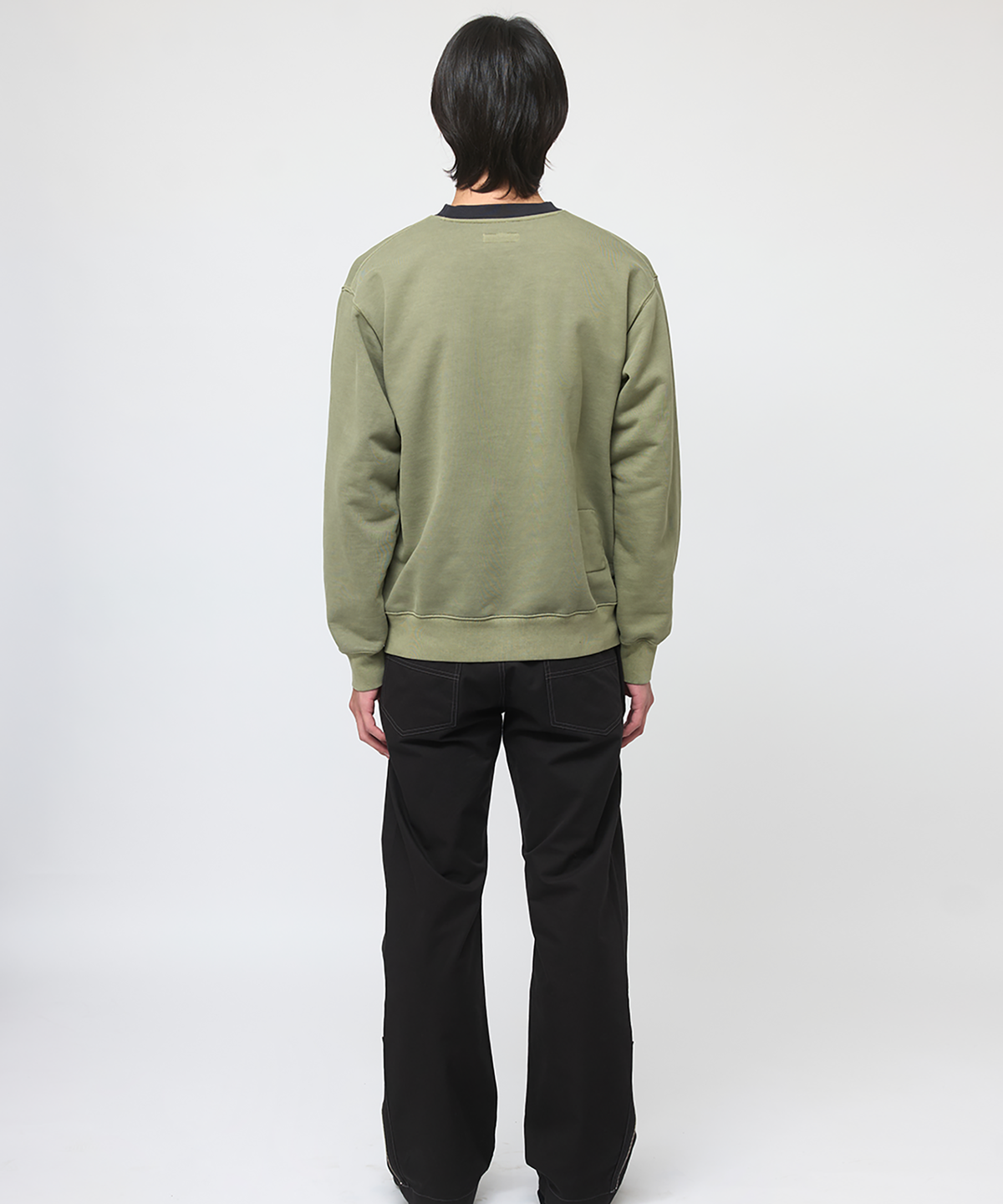 파버(FABEUR) FABEUR COLORBLOCK SWEATSHIRTS (SAGE LIME)
