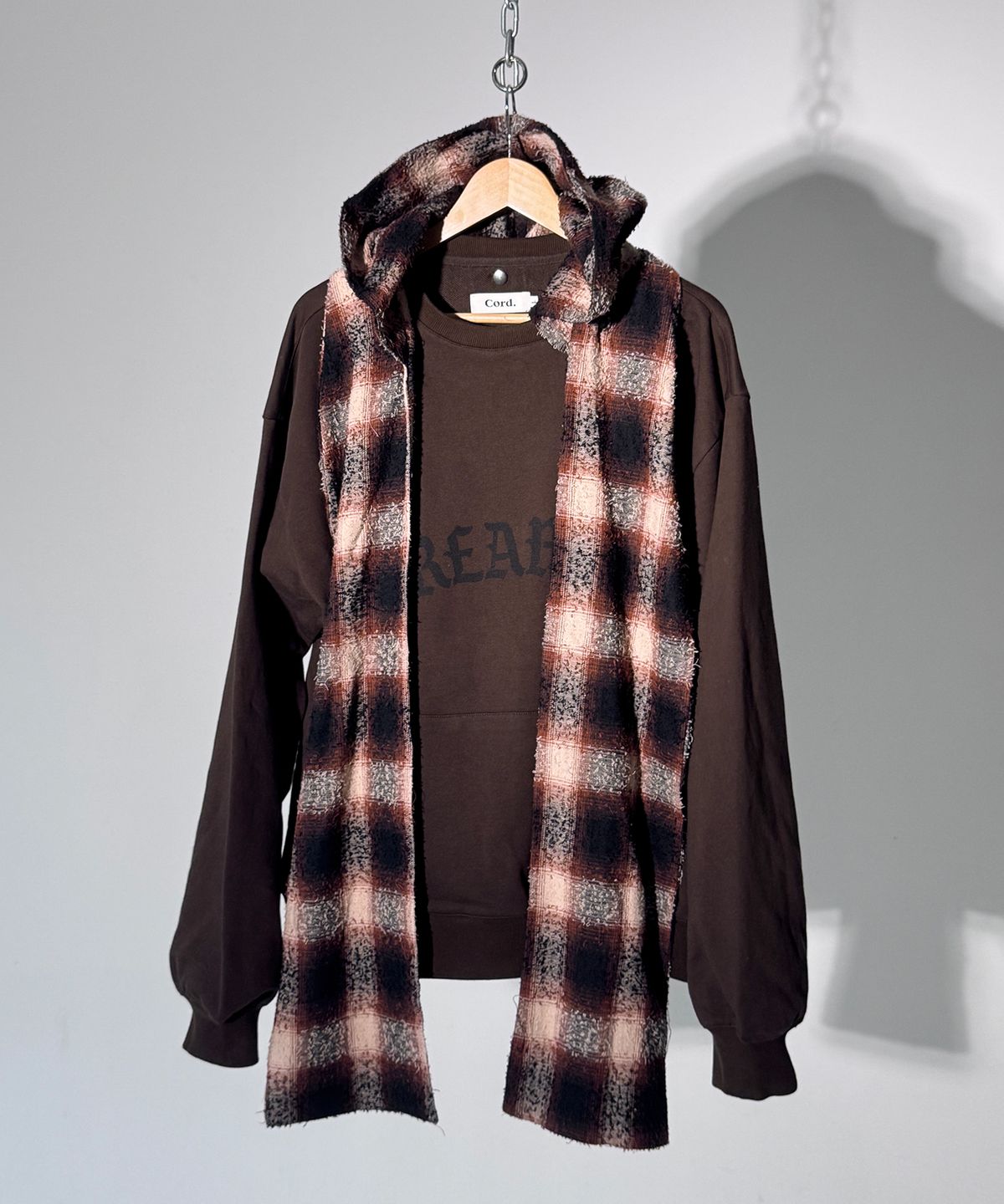 코드(CORD) 디스커버드 키트 후드 머플러_Boucle-Check BR