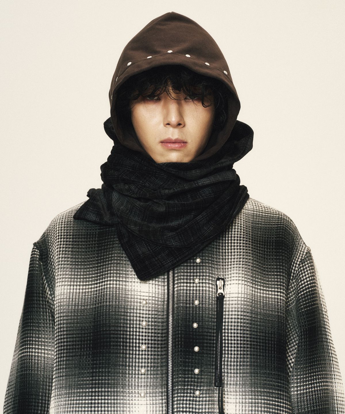 코드(CORD) 디스커버드 키트 후드 머플러_Over-Check BK