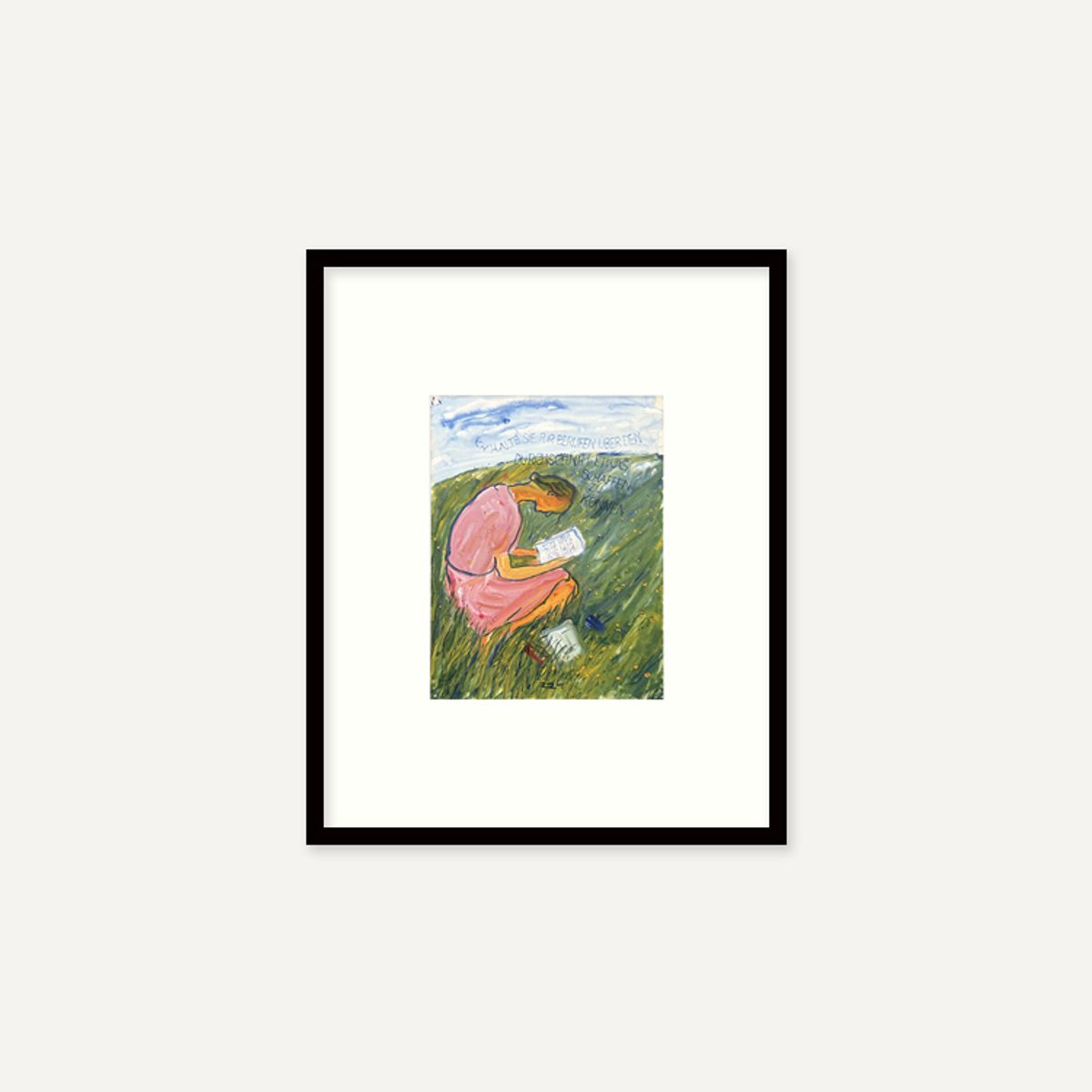 그릿시즌(GREET SEASON) 샬롯 살로몬 Charlotte reads (액자 포함)