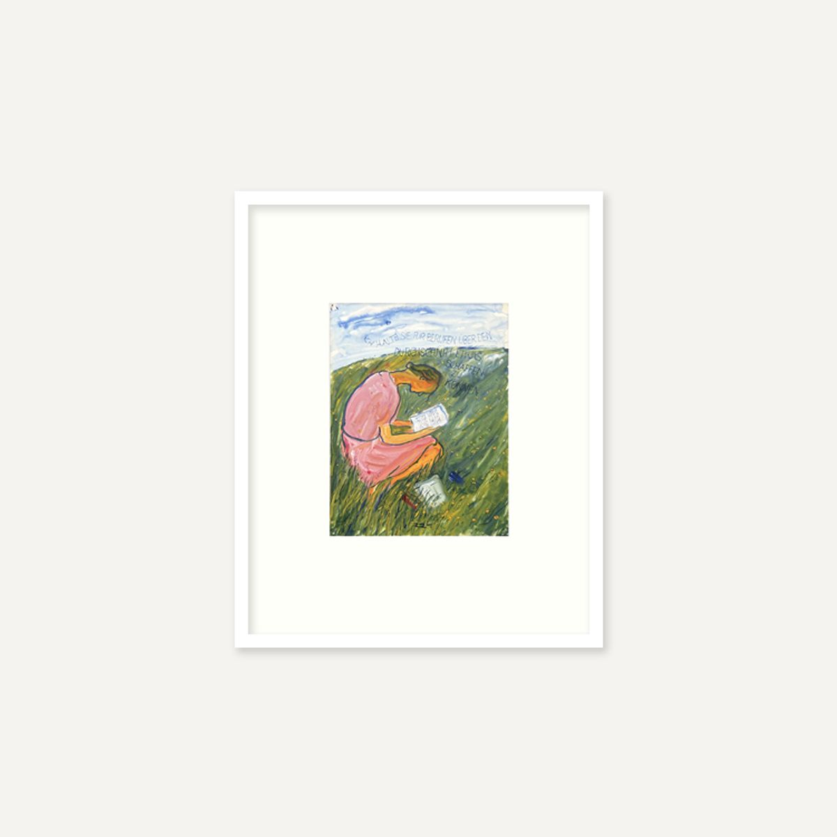 그릿시즌(GREET SEASON) 샬롯 살로몬 Charlotte reads (액자 포함)