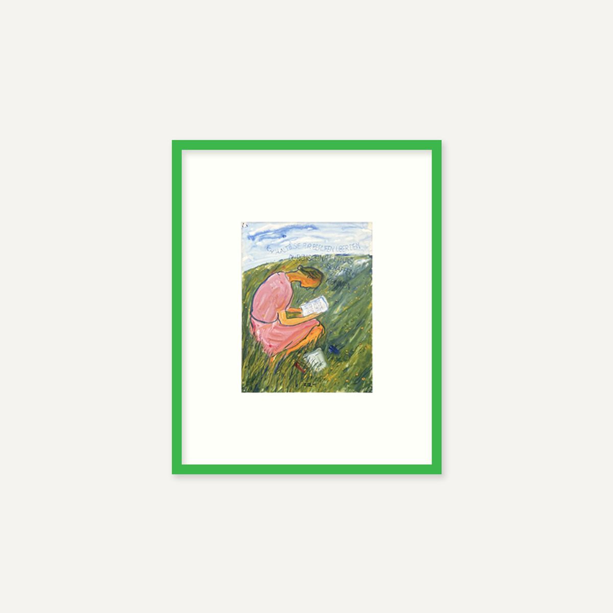 그릿시즌(GREET SEASON) 샬롯 살로몬 Charlotte reads (액자 포함)
