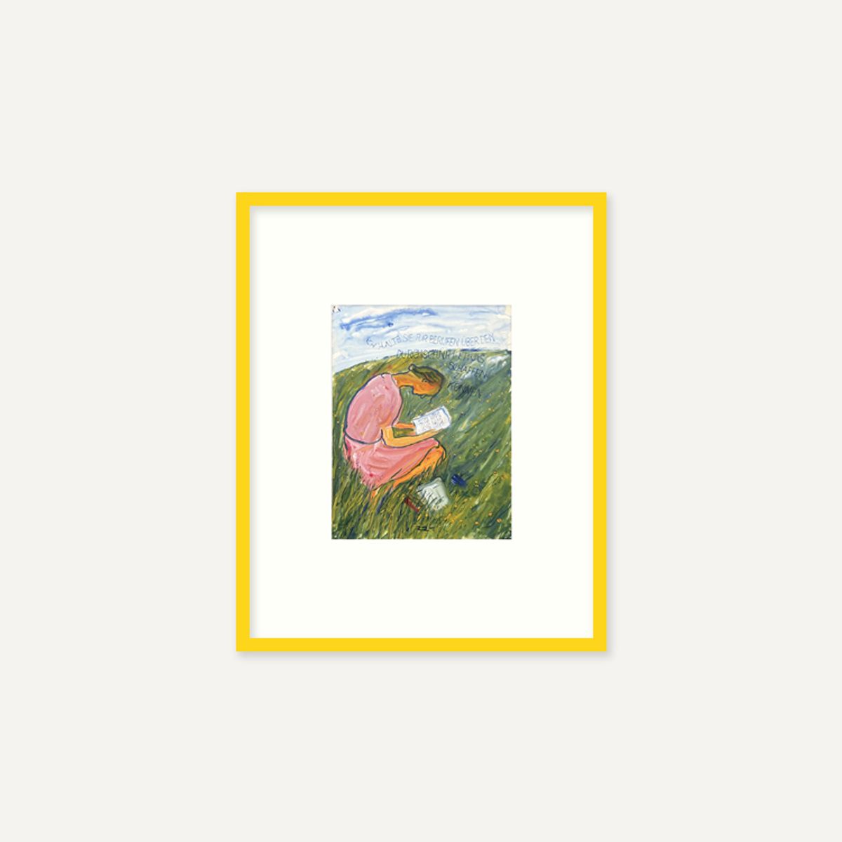 그릿시즌(GREET SEASON) 샬롯 살로몬 Charlotte reads (액자 포함)