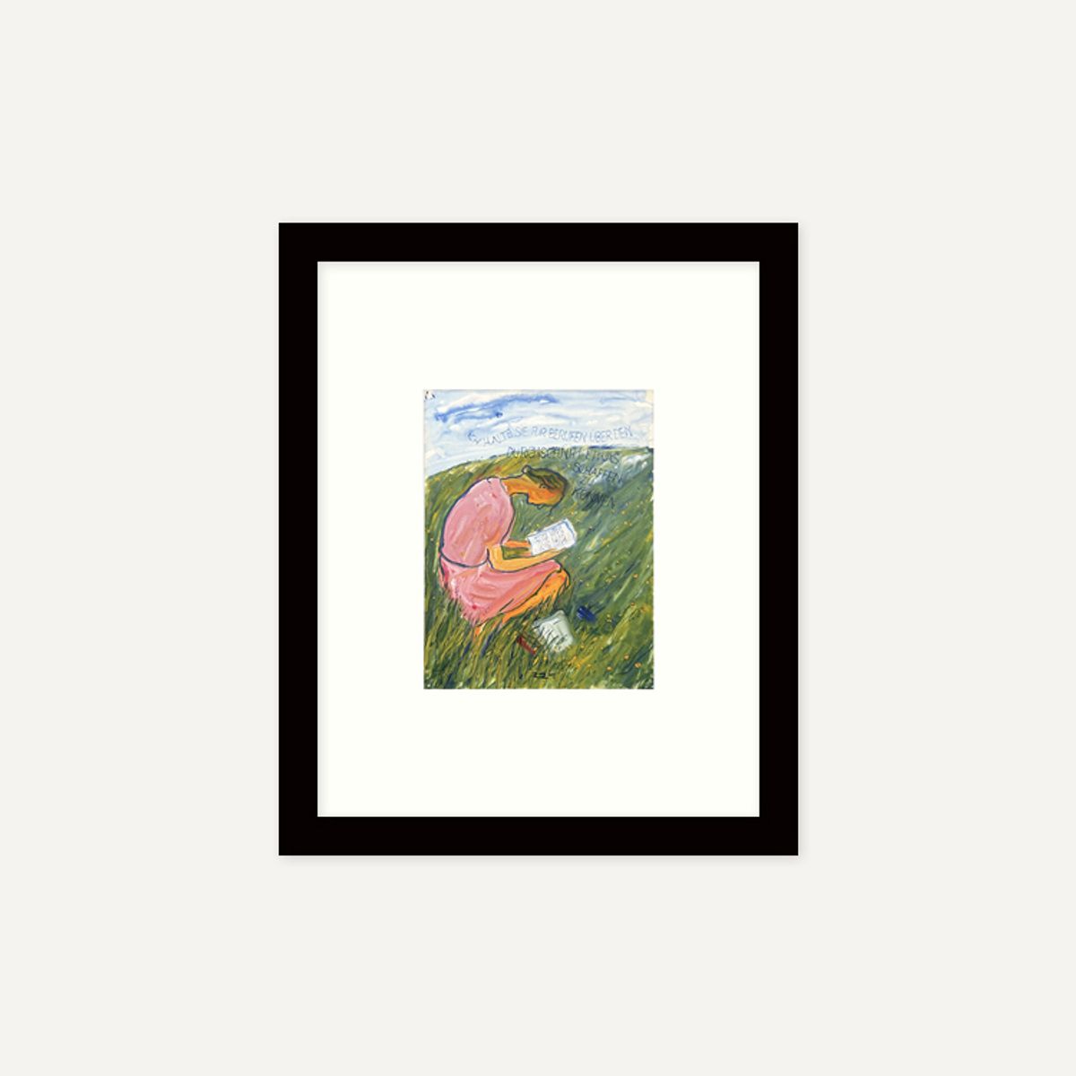 그릿시즌(GREET SEASON) 샬롯 살로몬 Charlotte reads (액자 포함)