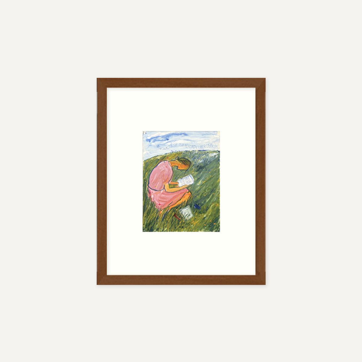 그릿시즌(GREET SEASON) 샬롯 살로몬 Charlotte reads (액자 포함)