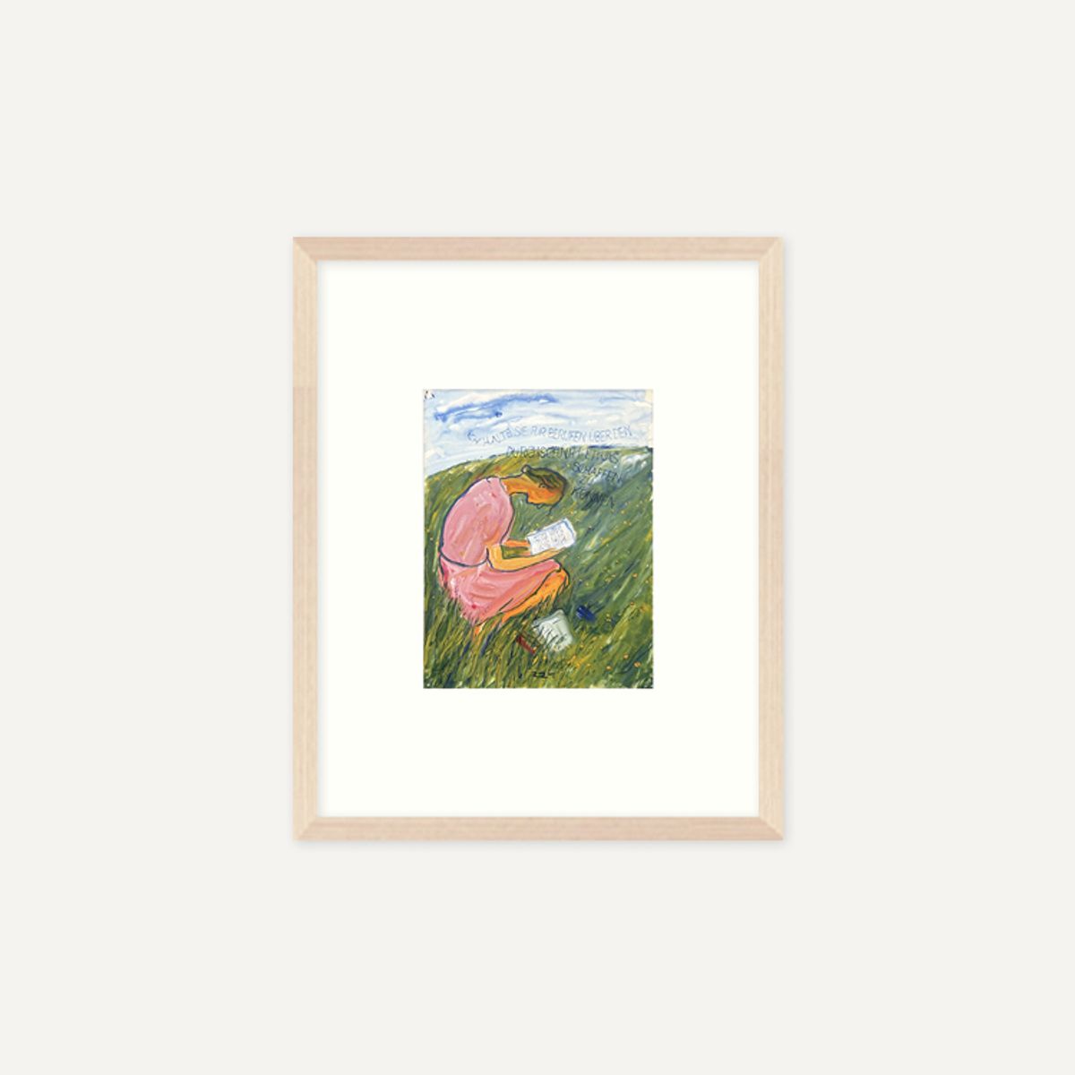 그릿시즌(GREET SEASON) 샬롯 살로몬 Charlotte reads (액자 포함)