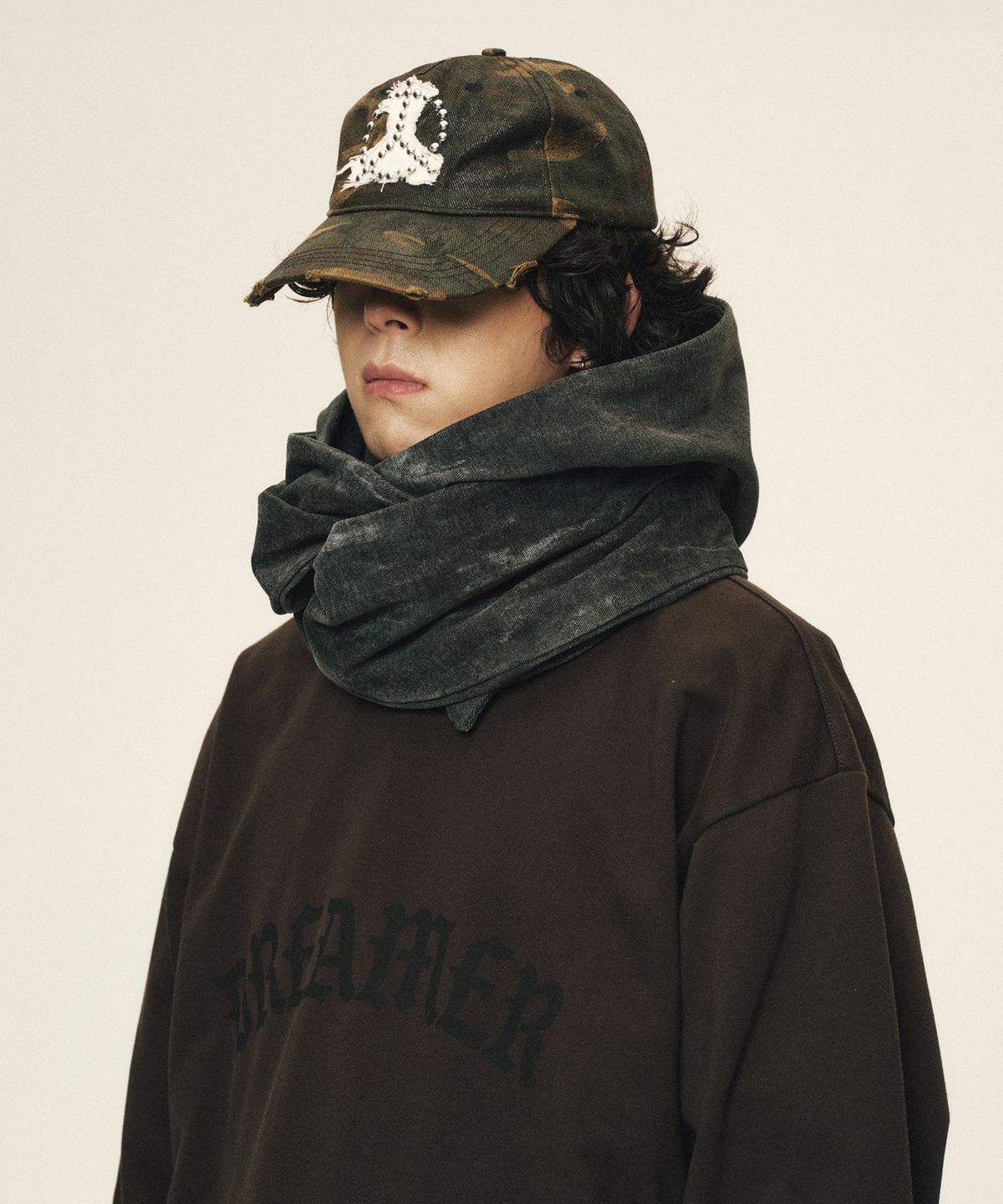 코드(CORD) 피스풀 스터드 패치 캡_Coated Camouflage