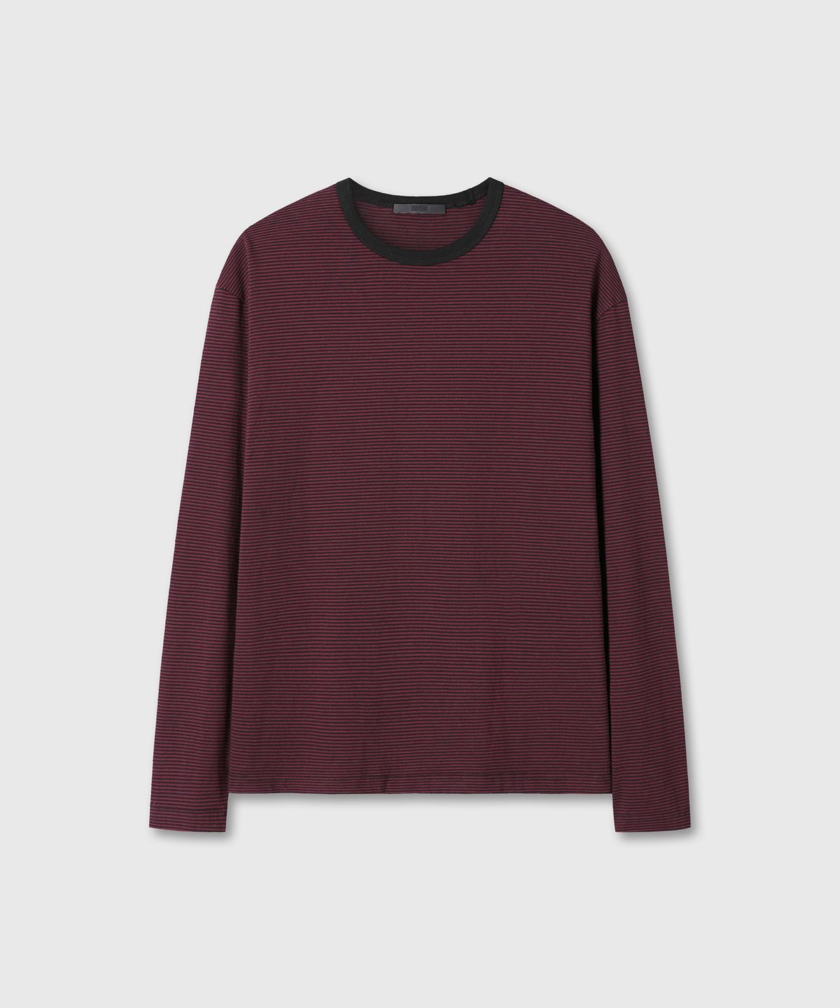 다이브인(DIVEIN) UNIFORM STRIPE LONG SLEEVE (BURGUNDY/BLACK)
