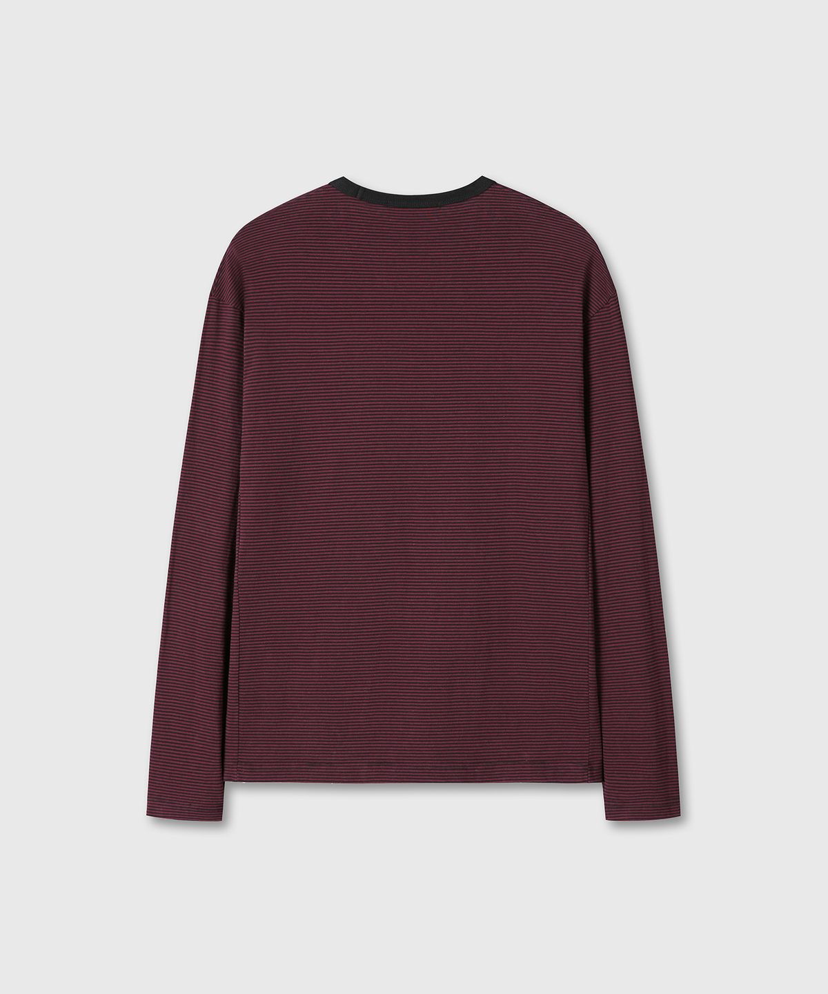 다이브인(DIVEIN) UNIFORM STRIPE LONG SLEEVE (BURGUNDY/BLACK)