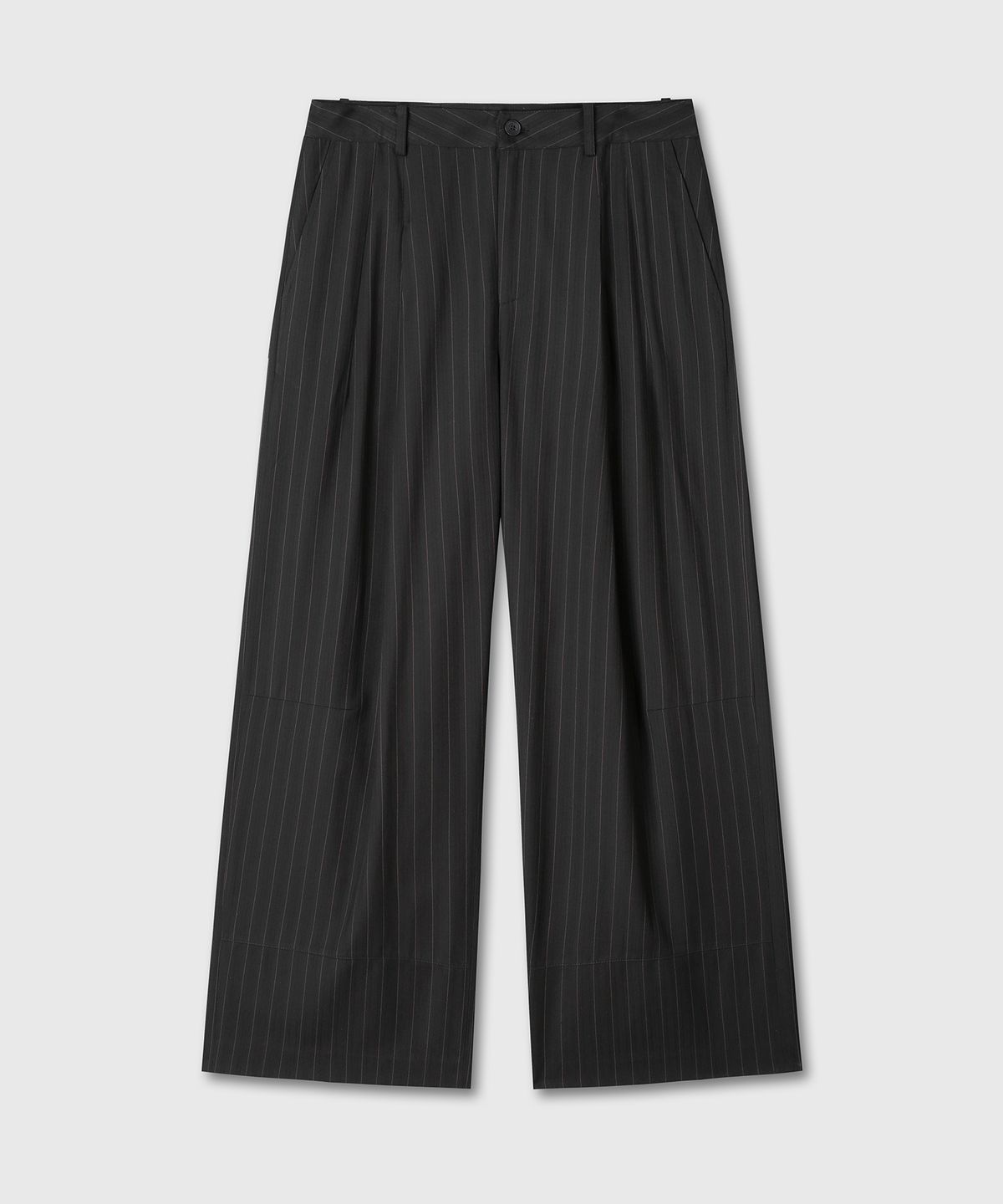 다이브인(DIVEIN) LOOSED STRIPE TROUSERS (BLACK)