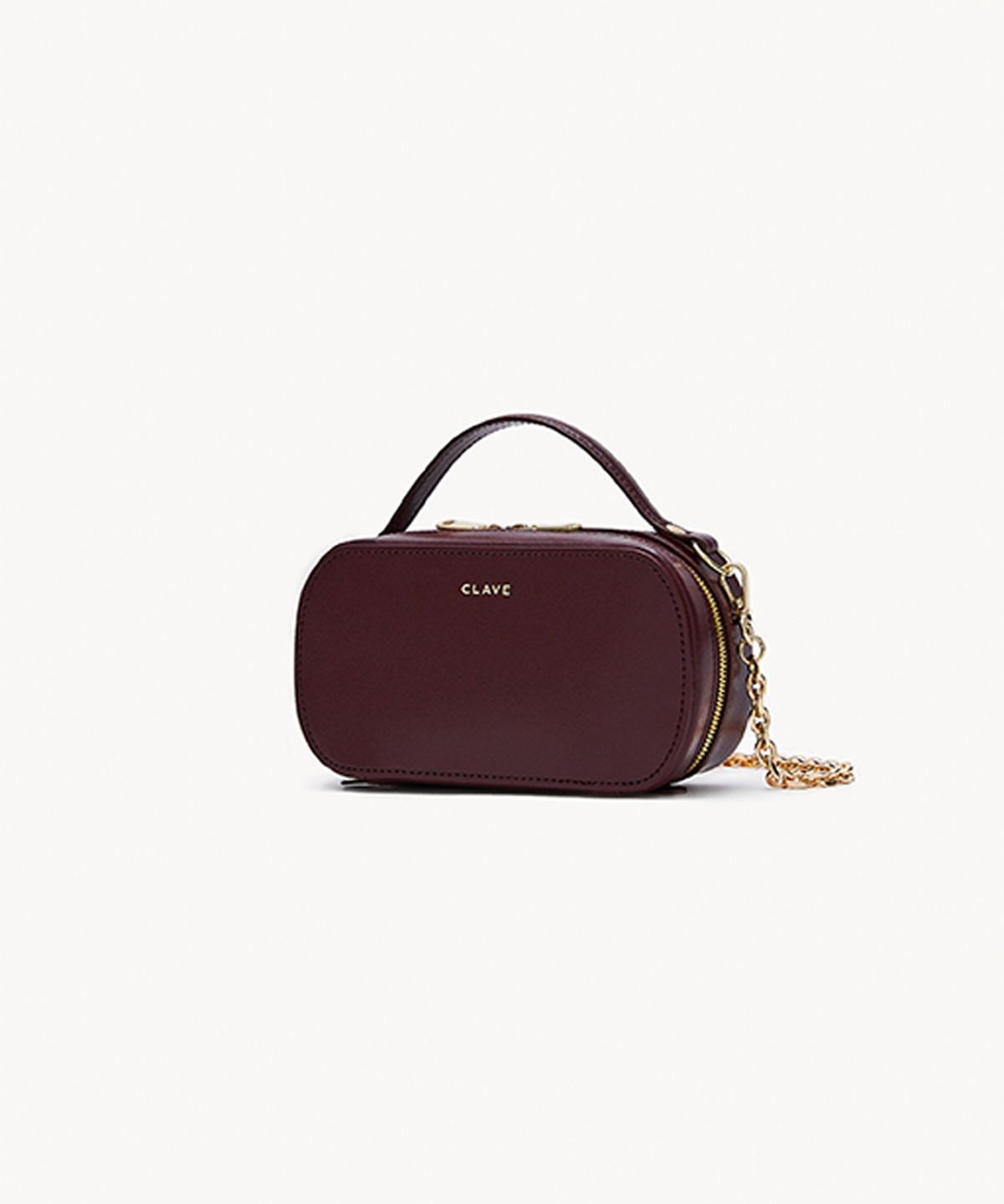 끌라베(CLAVE) 캘리 미니 버건디 크로스백 (KELLY MINI Burgundy Cross Bag)