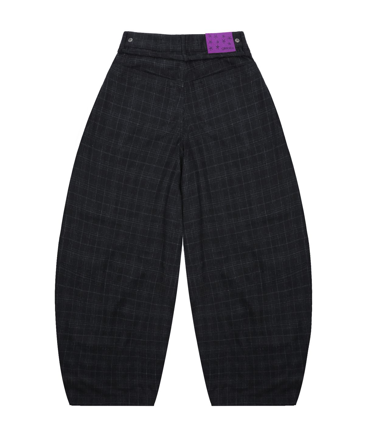 글랙(GLACK) GP176 와이드 벌룬 울 팬츠 (BLACK)