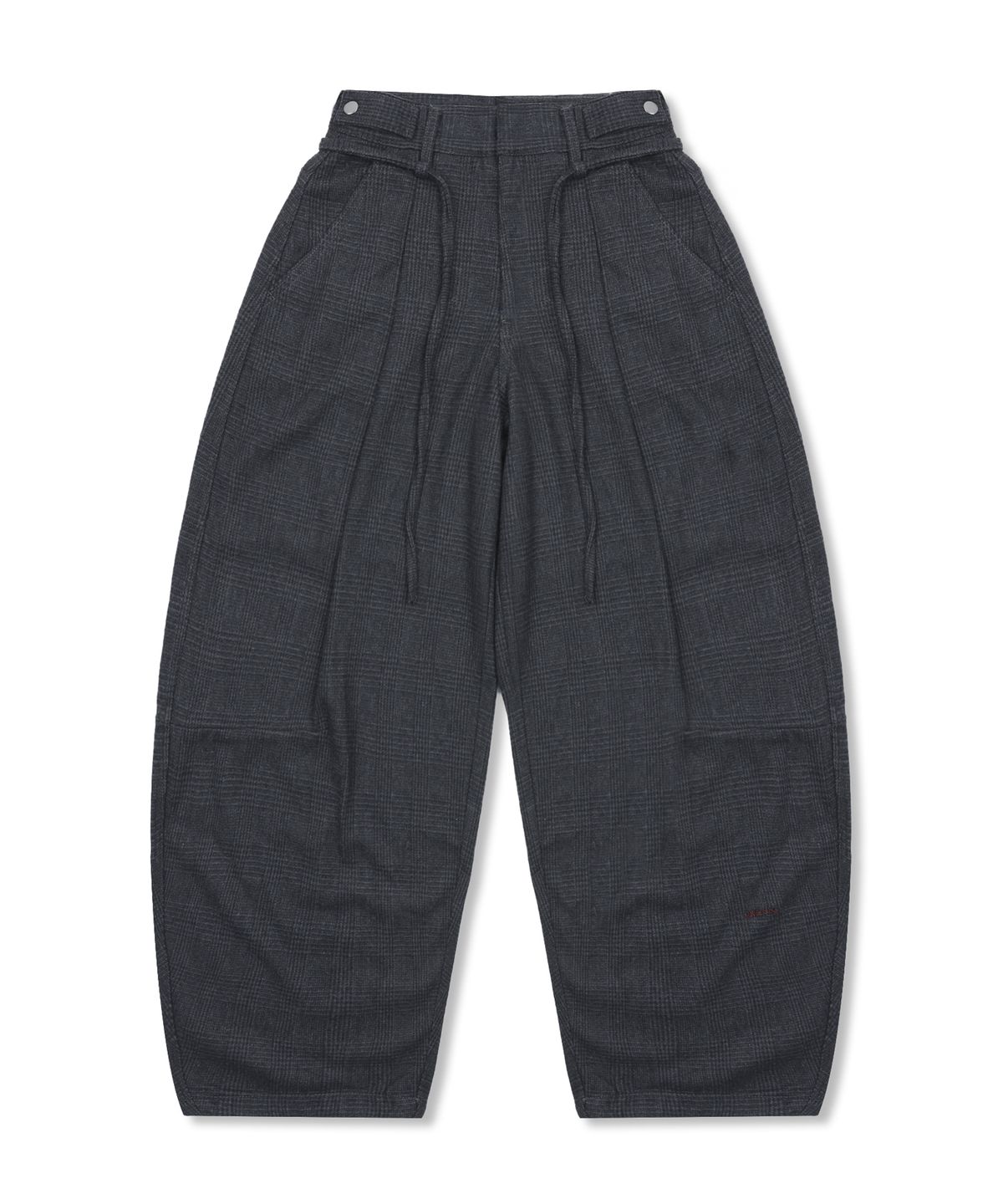 글랙(GLACK) GP176 와이드 벌룬 울 팬츠 (GRAY)