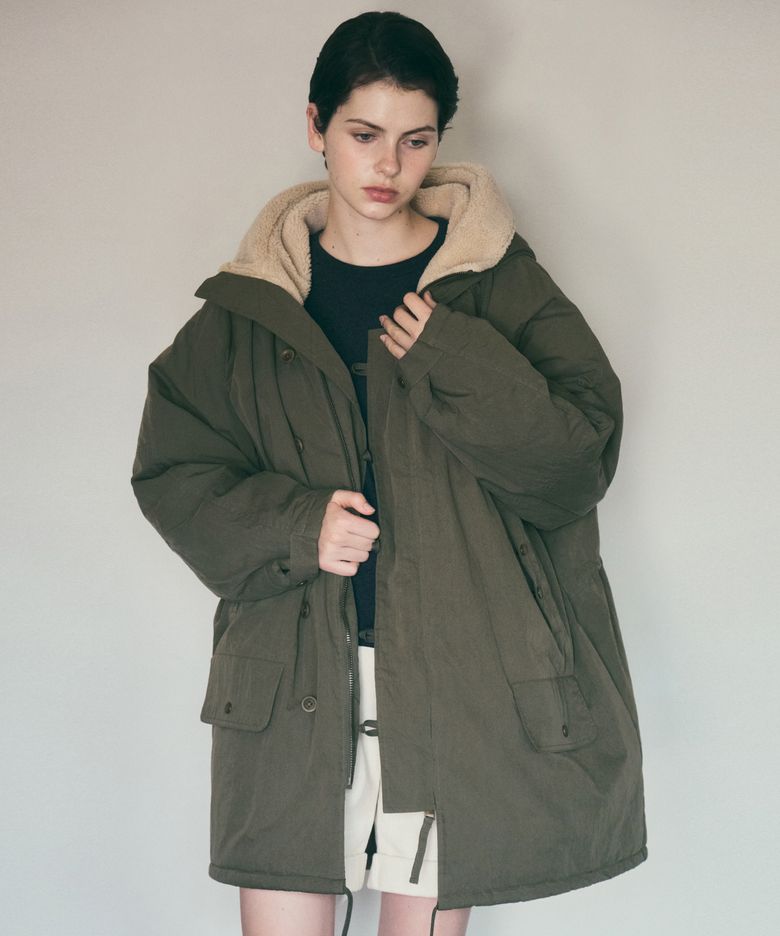 N-3B 피쉬테일 플라이트 덤블 패딩 야상 코트_KHAKI(WC25-OT05)