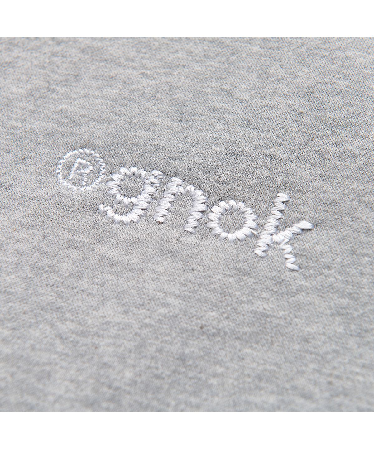 그노크(GNOK) (기모)스티치 로고 후드 티셔츠[메란지]