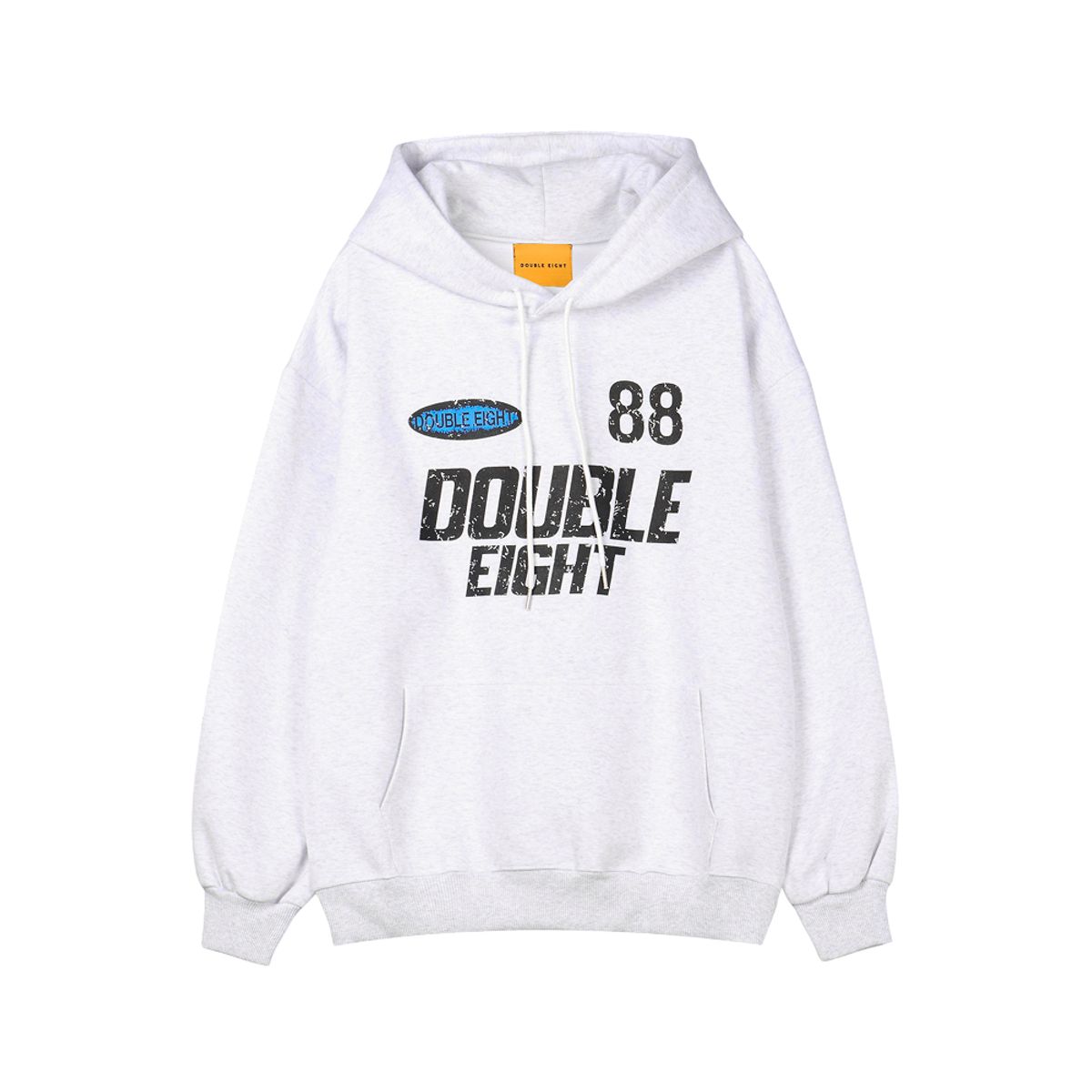 더블에잇(DOUBLE EIGHT) 88 크랙 후드 (화이트멜란지)