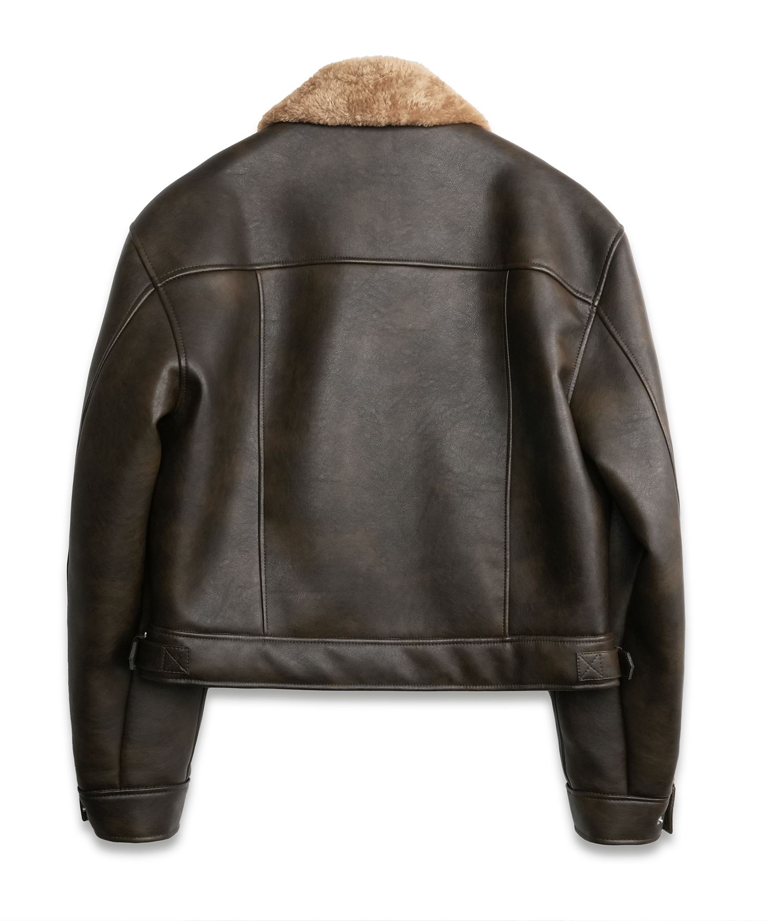 トスカーナムートン ブラウン カーキブラウン XL ボア ムートンジャケット MUSINSA公式 | DOFFJASON コントラストムートンジャケット カーキブラウン