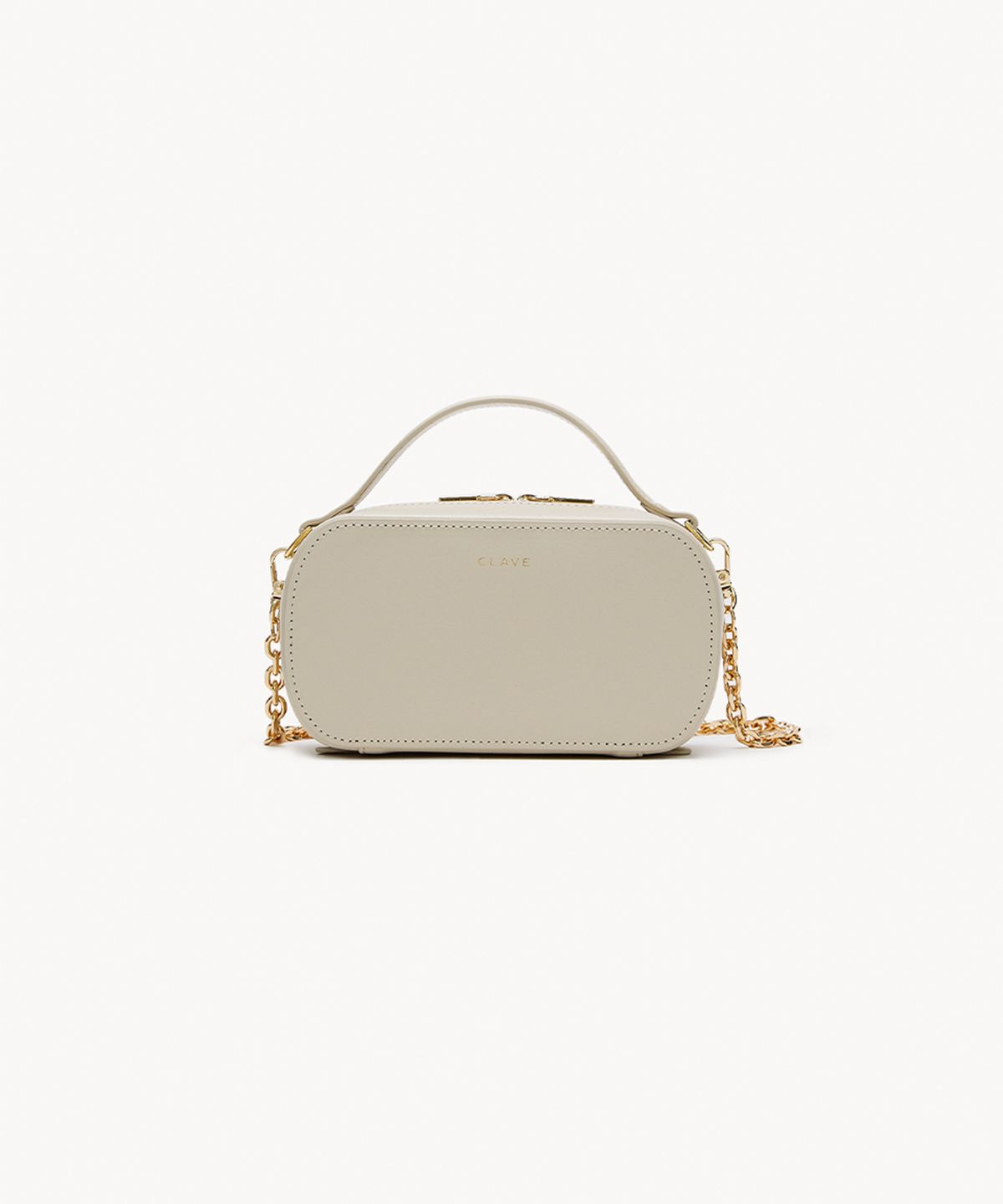 끌라베(CLAVE) 캘리 미니 크림 화이트 크로스백 (KELLY MINI Cream white Cross Bag)